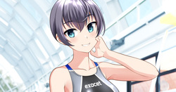 はにかみ競泳お嬢さん