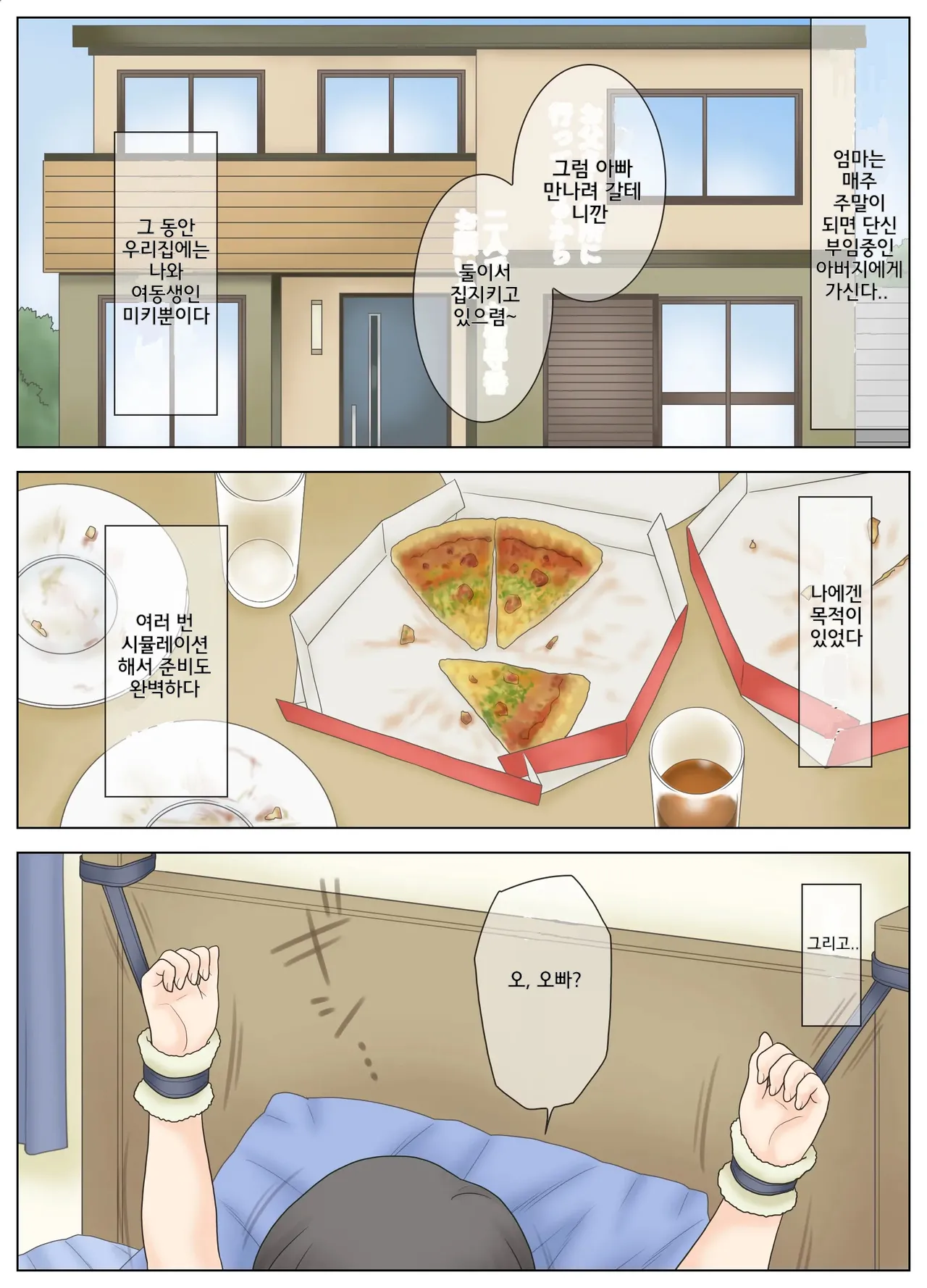 Kawaii Imouto wo Kousoku Shite Mekakushi Shite Iroiro Shita Kekka | 귀여운 여동생을 구속하고 눈가리고 여러가지 한 결과 page 5 full