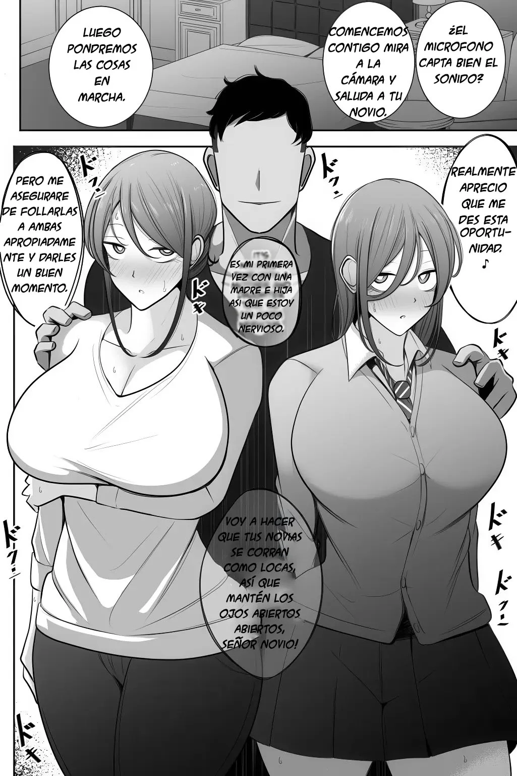 Oyako Netorase Oba to Kanojo o Daite Kudasai｜Por Favor, Ten Sexo con mi Tía y mi Novia page 9 full