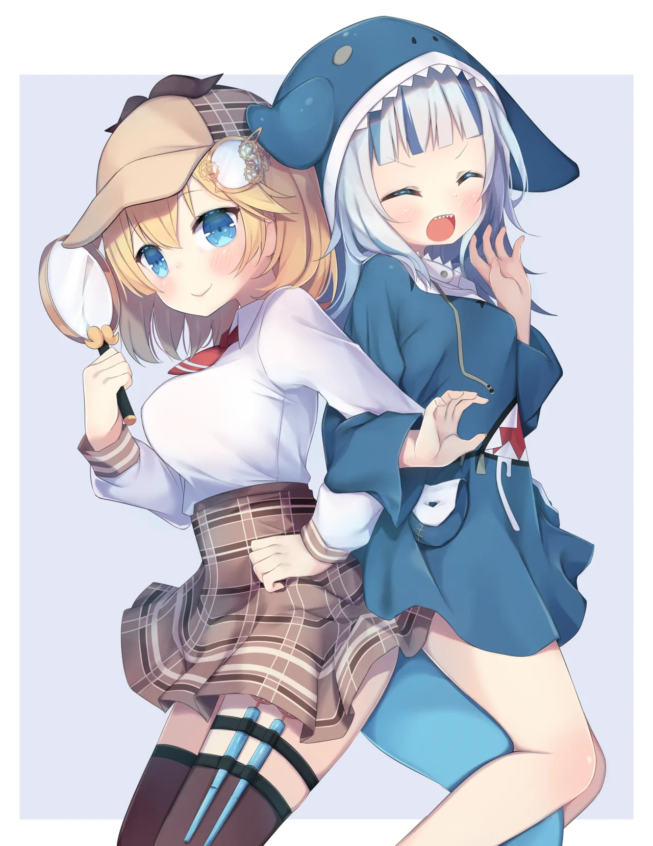 Gura x Ame Body Pillow Cover page 2 full