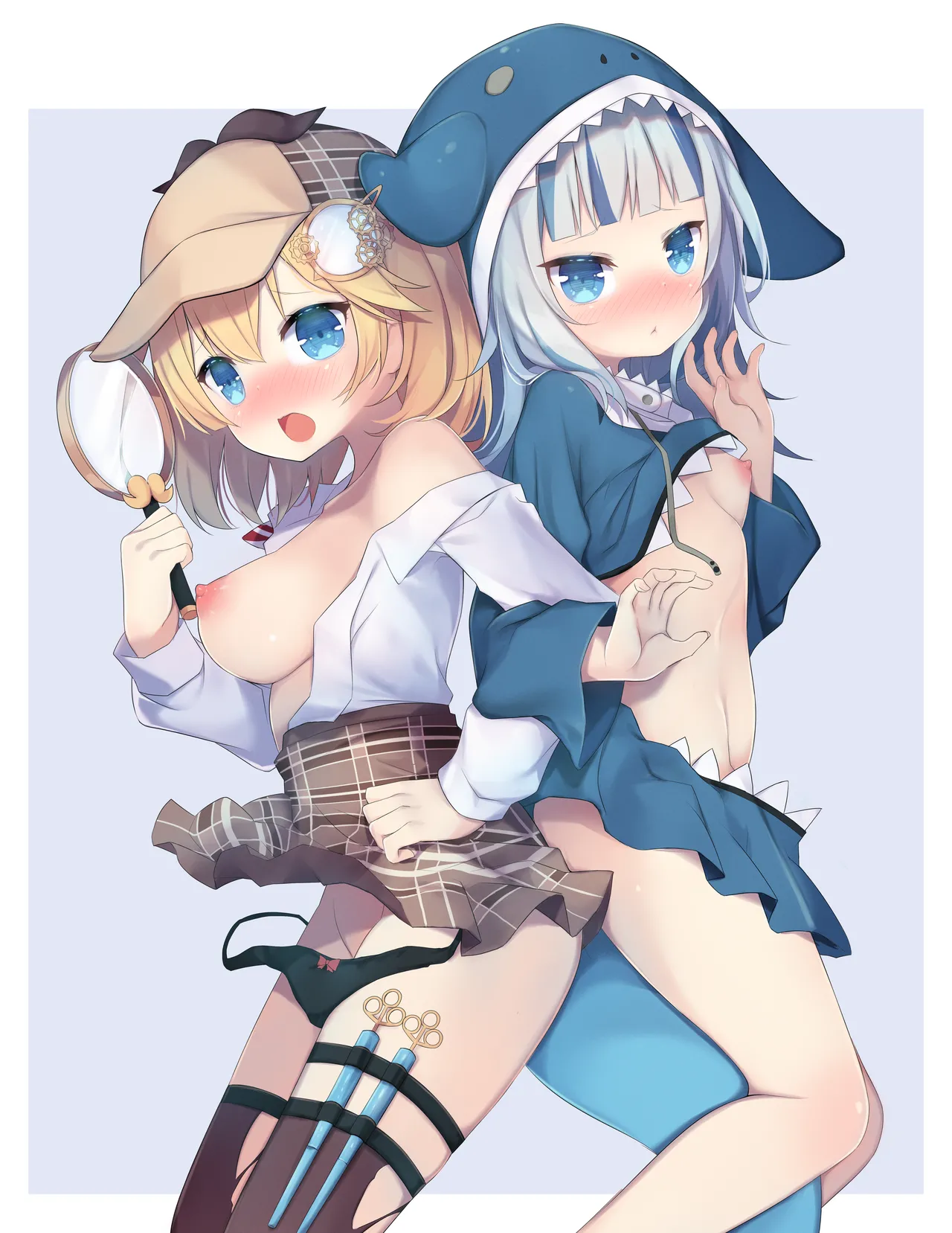 Gura x Ame Body Pillow Cover page 3 full