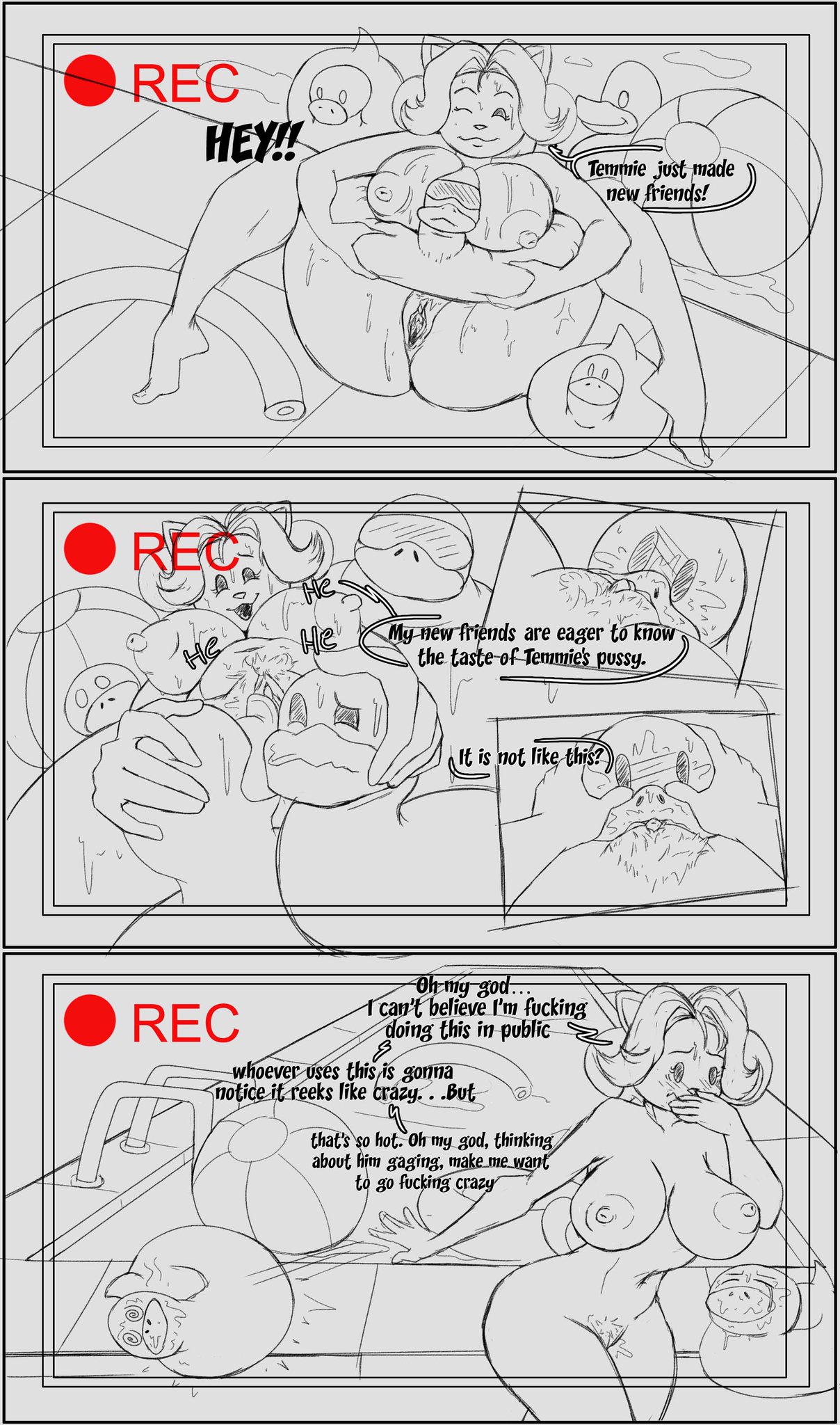Temmie and Monster Kid + Extras page 7 full