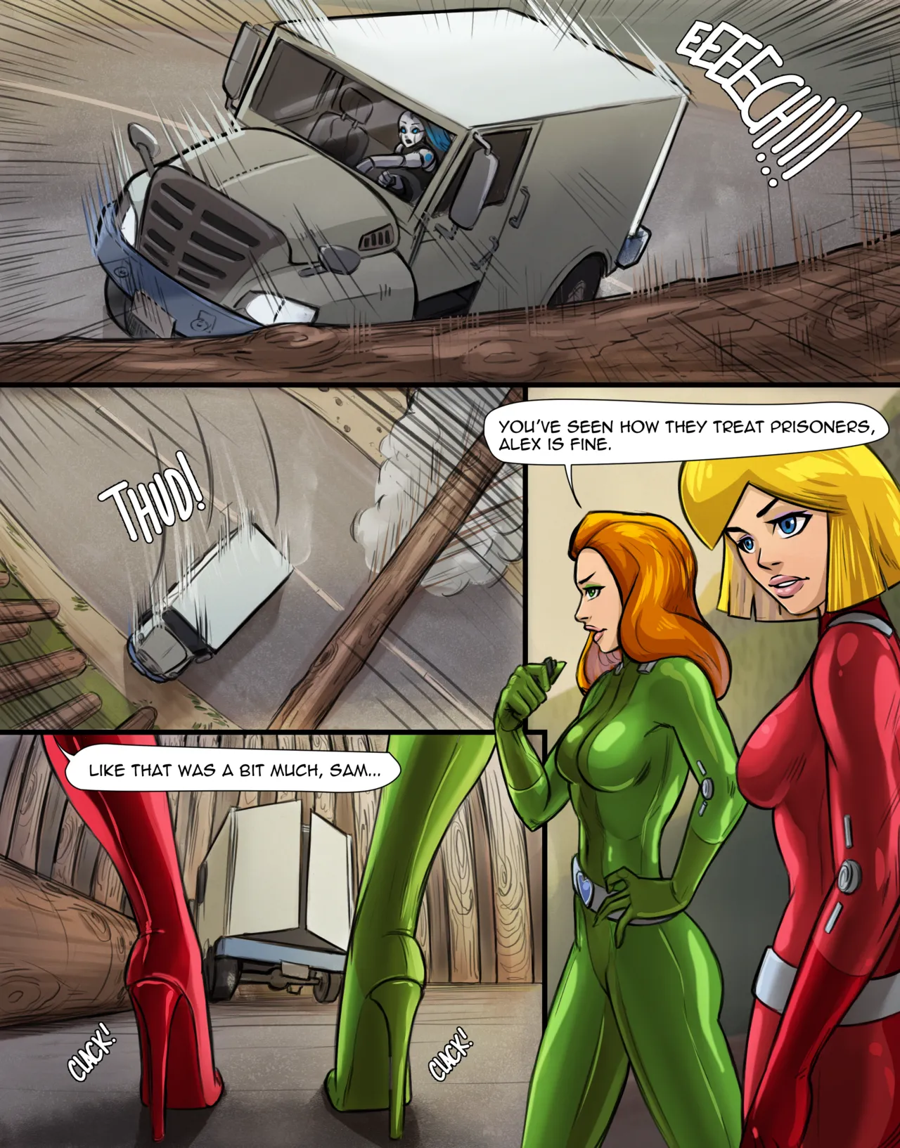 Kim Possible vs Totally Spies Vol 1 page 7 full