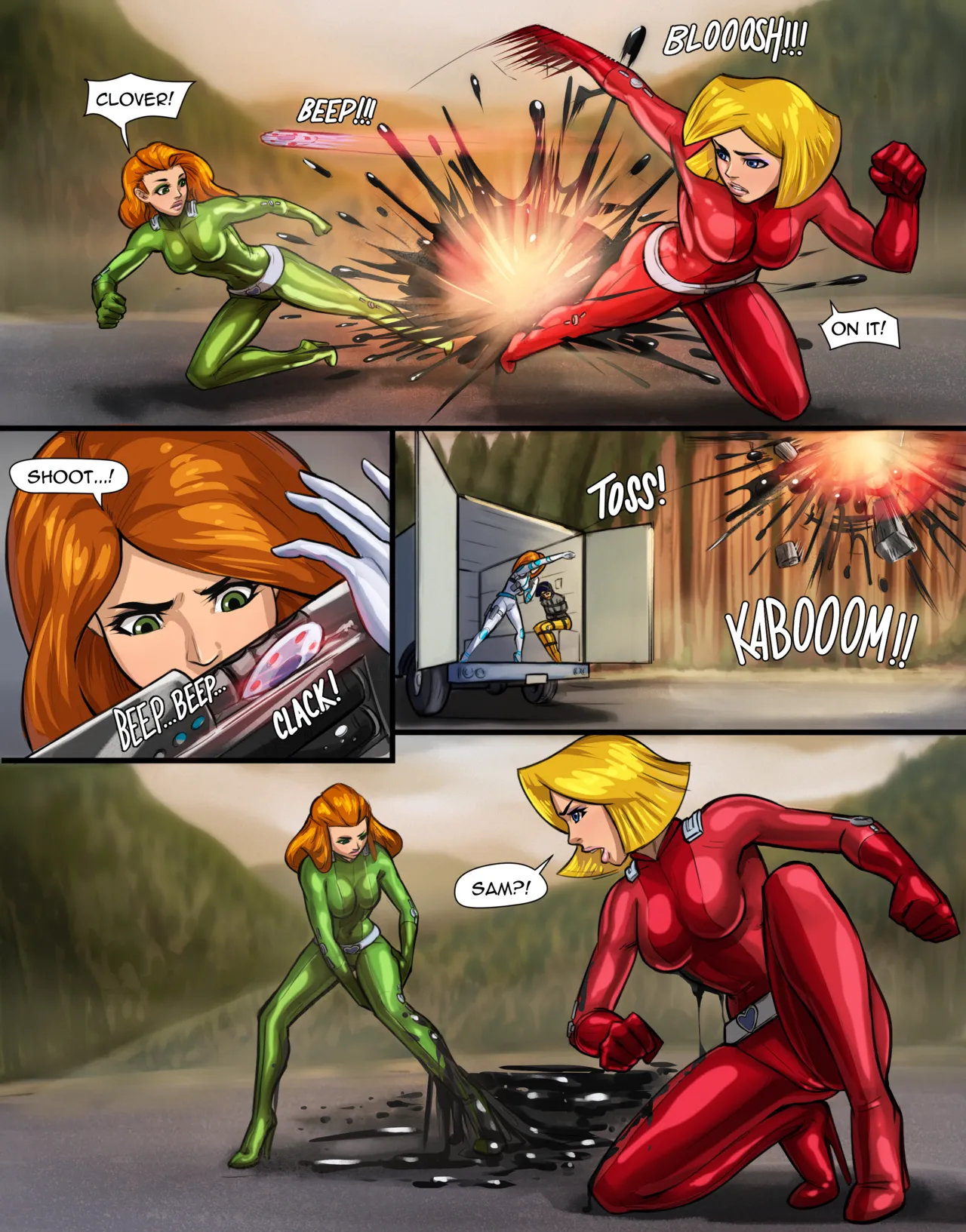 Kim Possible vs Totally Spies Vol 1 page 9 full