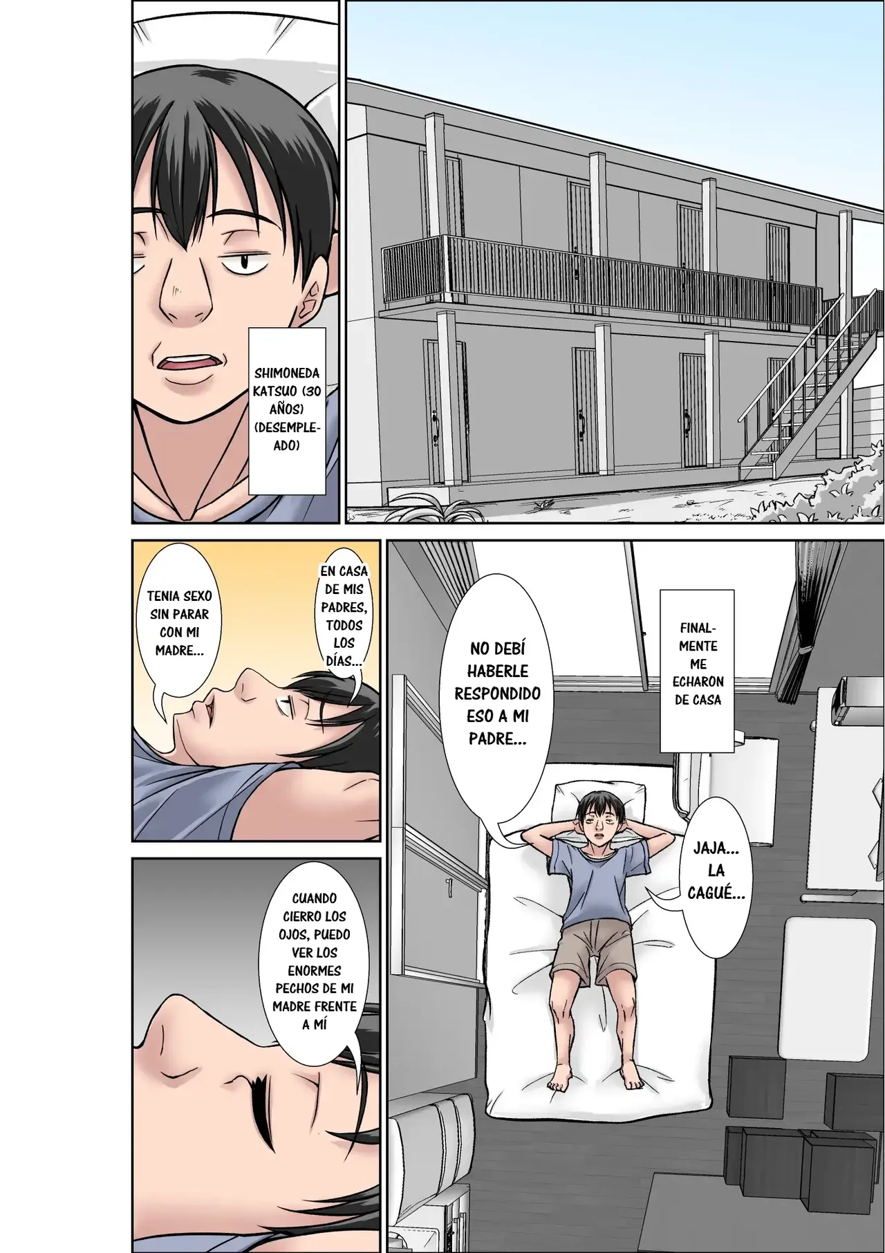 Kora! Anta Hahaoya o Kudoite Nani Shiyoutte Iu no! 〜Katsuo Hitorigurashi Hen〜 Sono 1｜¡Oye! ¿Qué Pretendes Seduciendo a Tu Madre？~La Vida en Solitario de Katsuo~ page 2 full