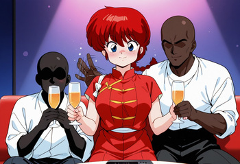 Ranma-chan celebrates new years abroad cover