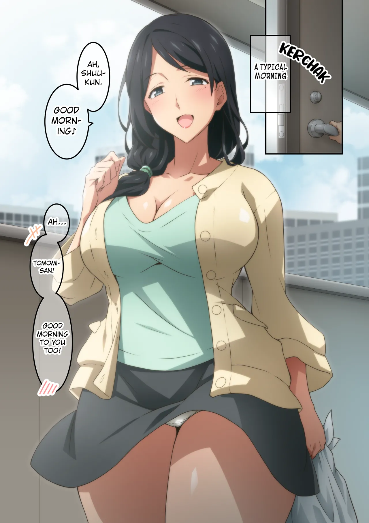 Akogare no Rinjin no Hitozuma ni Jitaku no Toile o Kashitara Orei ga Onara datta page 1 full