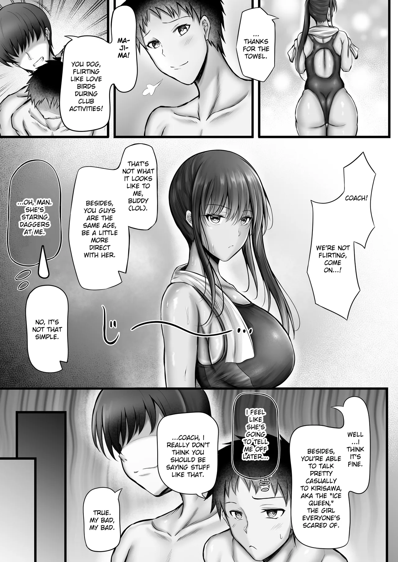 Suiei-bu na Cool na Kanojo ga Netorareru Made page 9 full