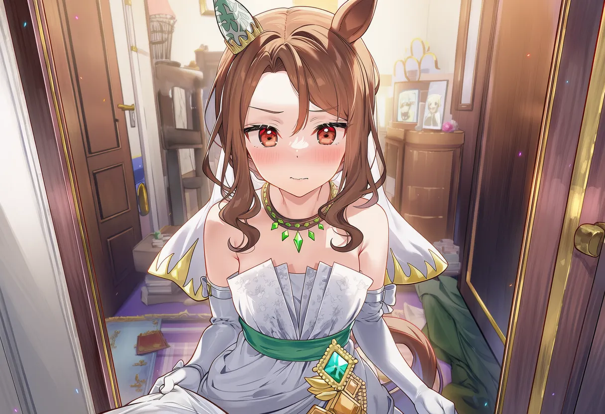 【AI自制】白浊の花嫁 圣王光环 キングヘイロー King Halo  【AI Generated】 page 8 full