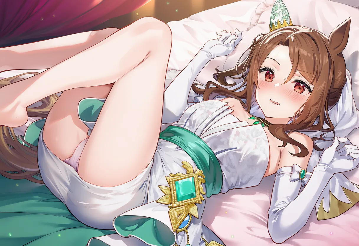 【AI自制】白浊の花嫁 圣王光环 キングヘイロー King Halo  【AI Generated】 page 9 full