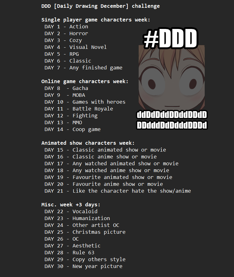 Daily Drawing December page 1 full