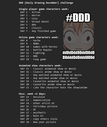 Daily Drawing December cover