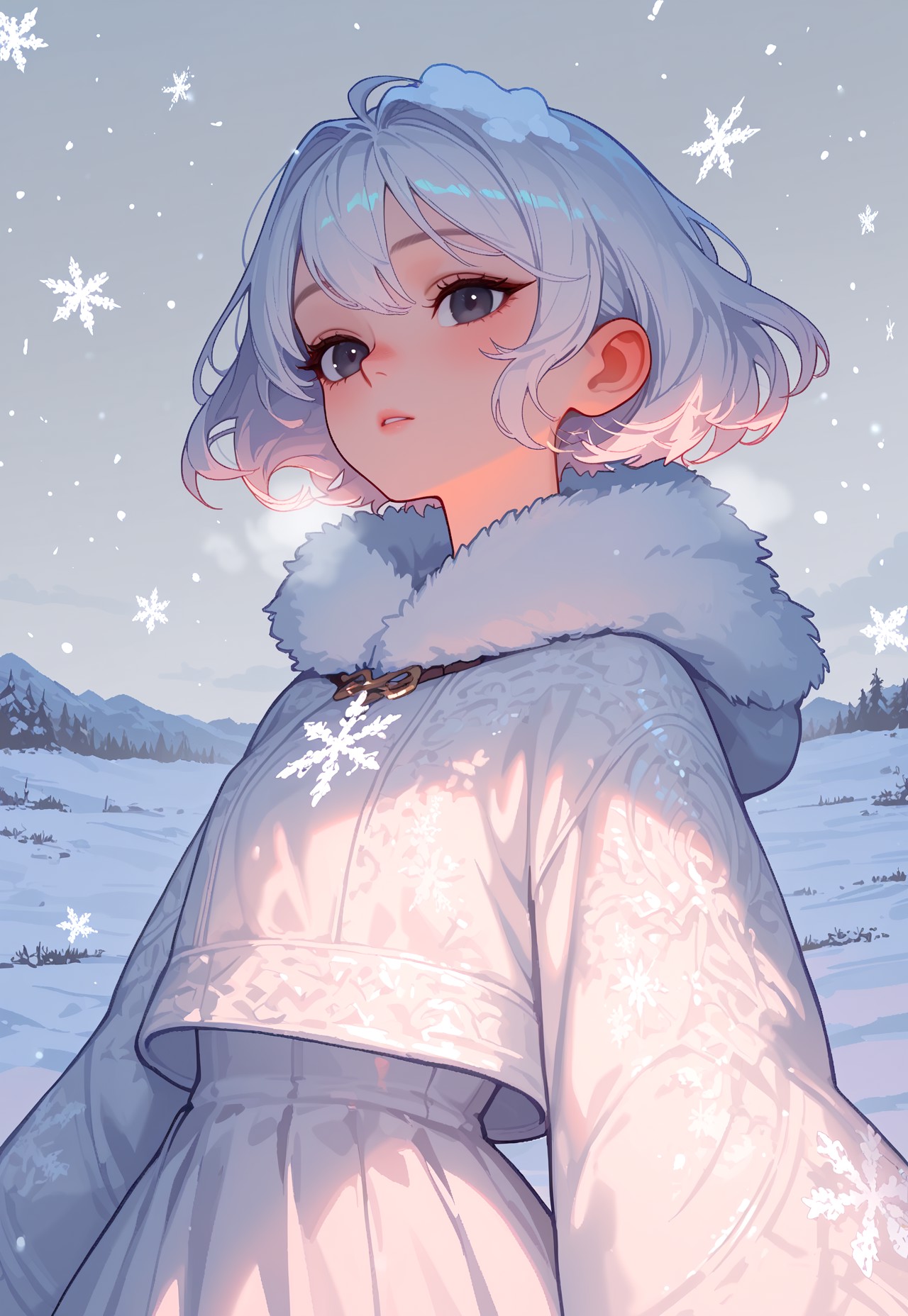MISTY WINTER – SNOW GIRL CONFIDENT GAZE page 5 full
