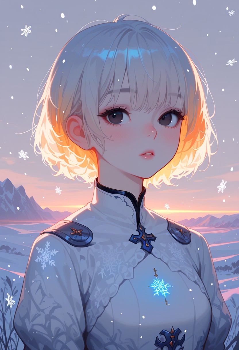 MISTY WINTER – SNOW GIRL CONFIDENT GAZE page 9 full