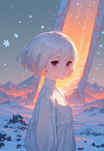 MISTY WINTER – SNOW GIRL CONFIDENT GAZE cover