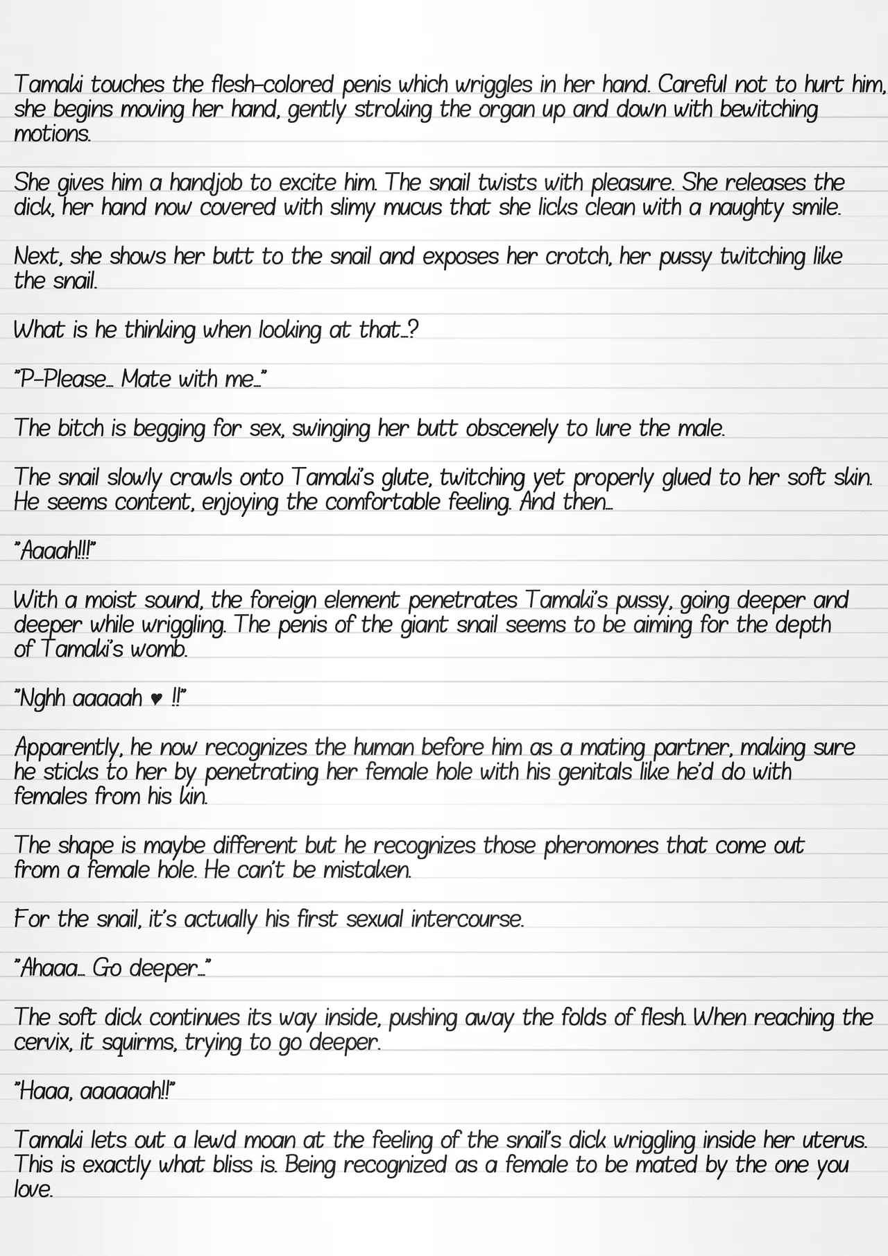 Misuke's Short Stories 28 - Tamaki &amp; African Snail page 10 full