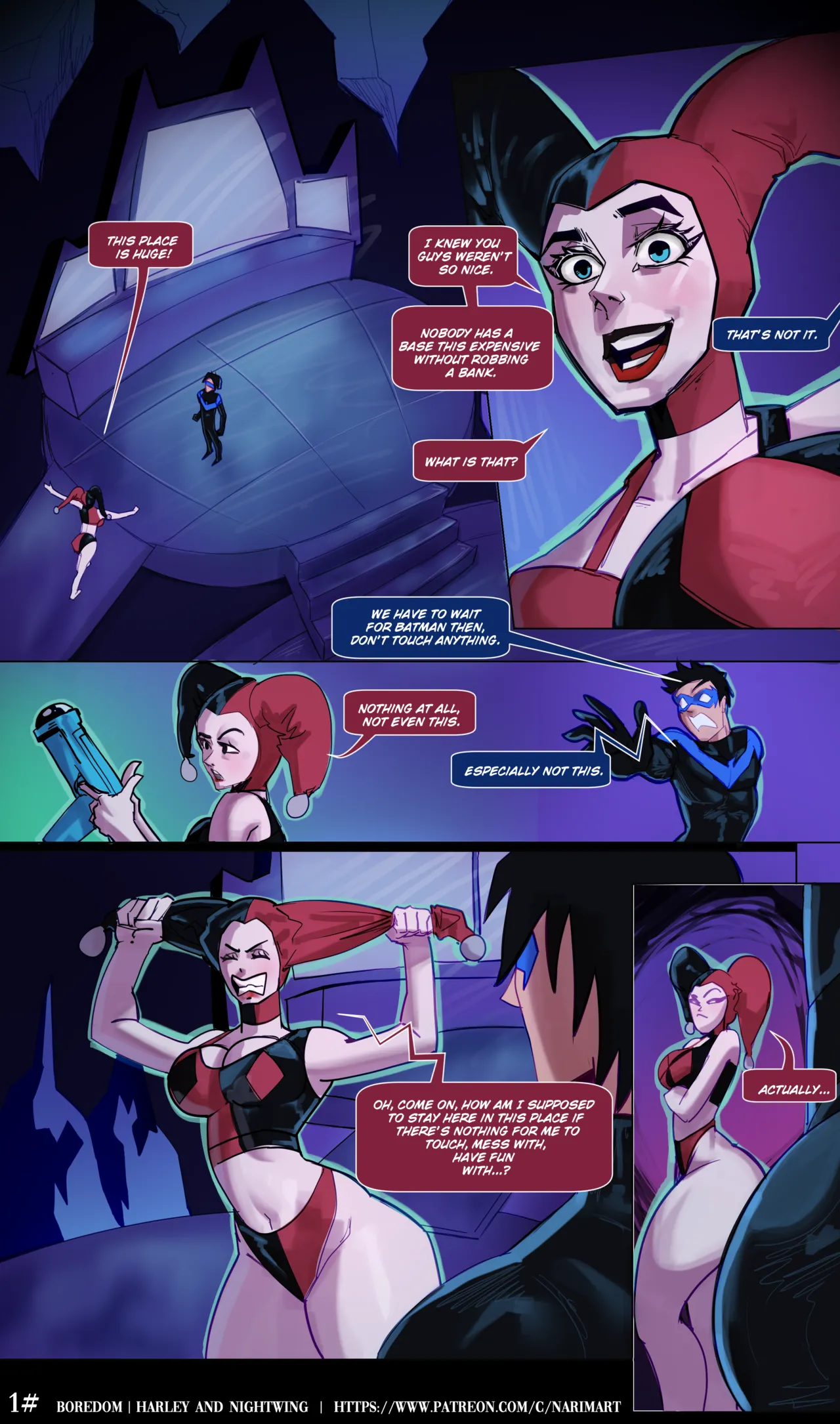 Boredom - Harley X Nightwing page 1 full