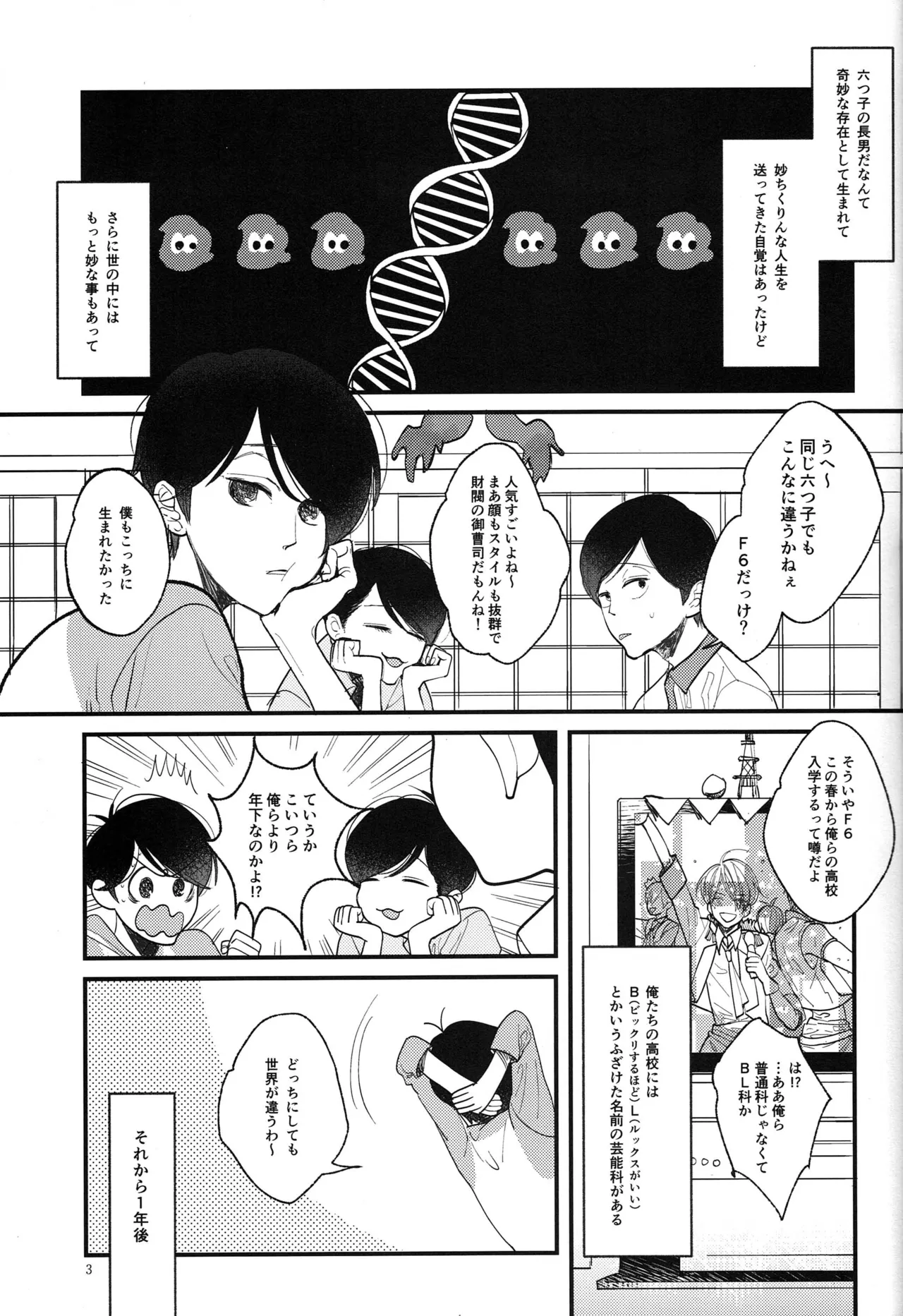 Kimi to boku no renbo ruirui - Osomatsu-san dj page 3 full