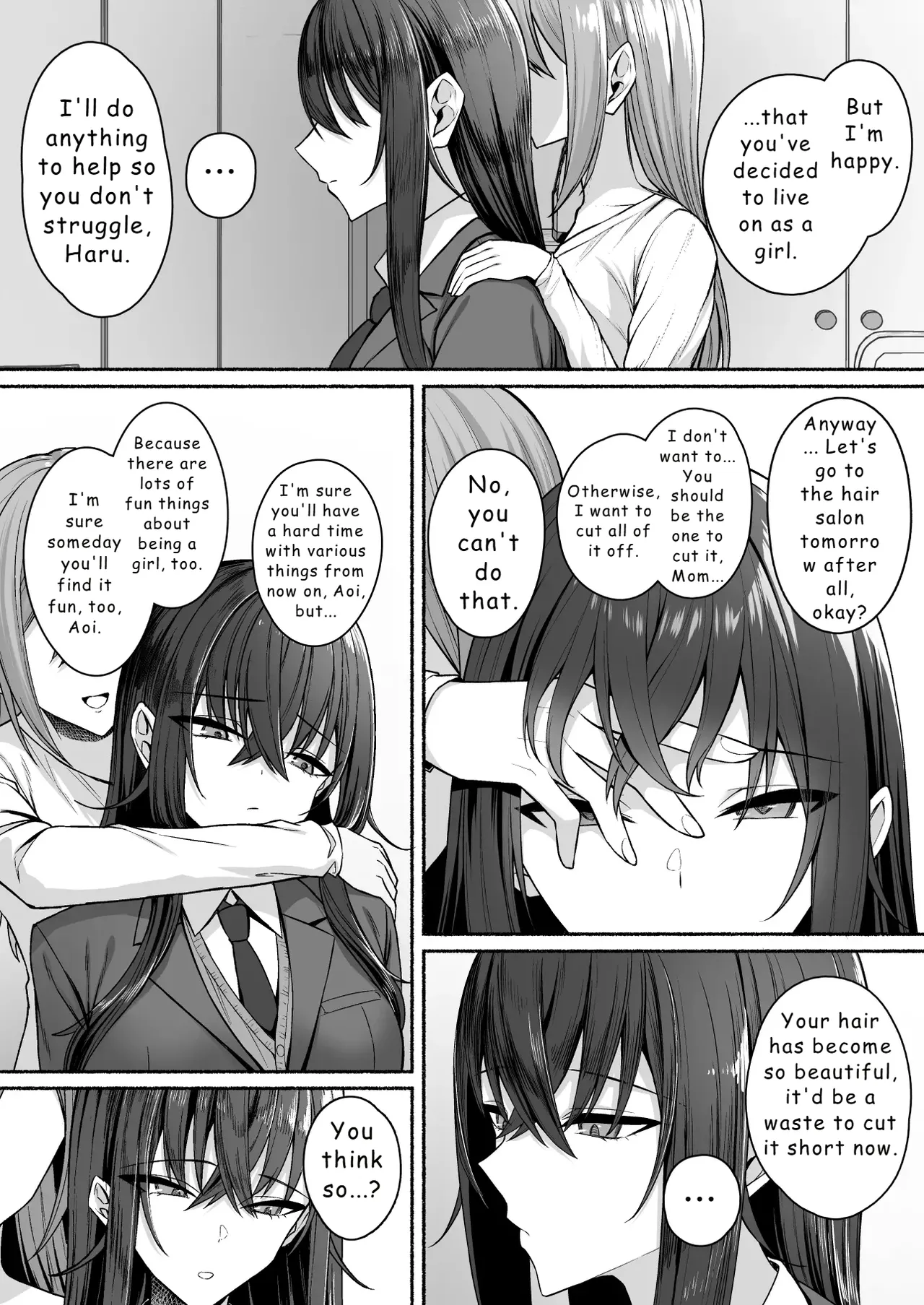 Gal to Boku ga Seibetsu Gyakuten Mesu ni Mezameru Boku page 9 full