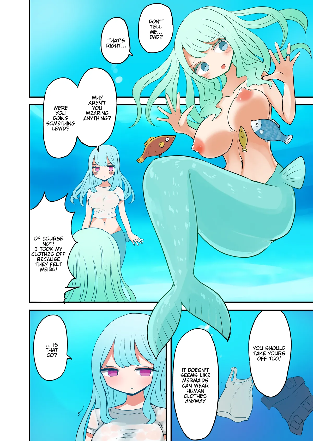 Father and son turned into mermaids page 8 full
