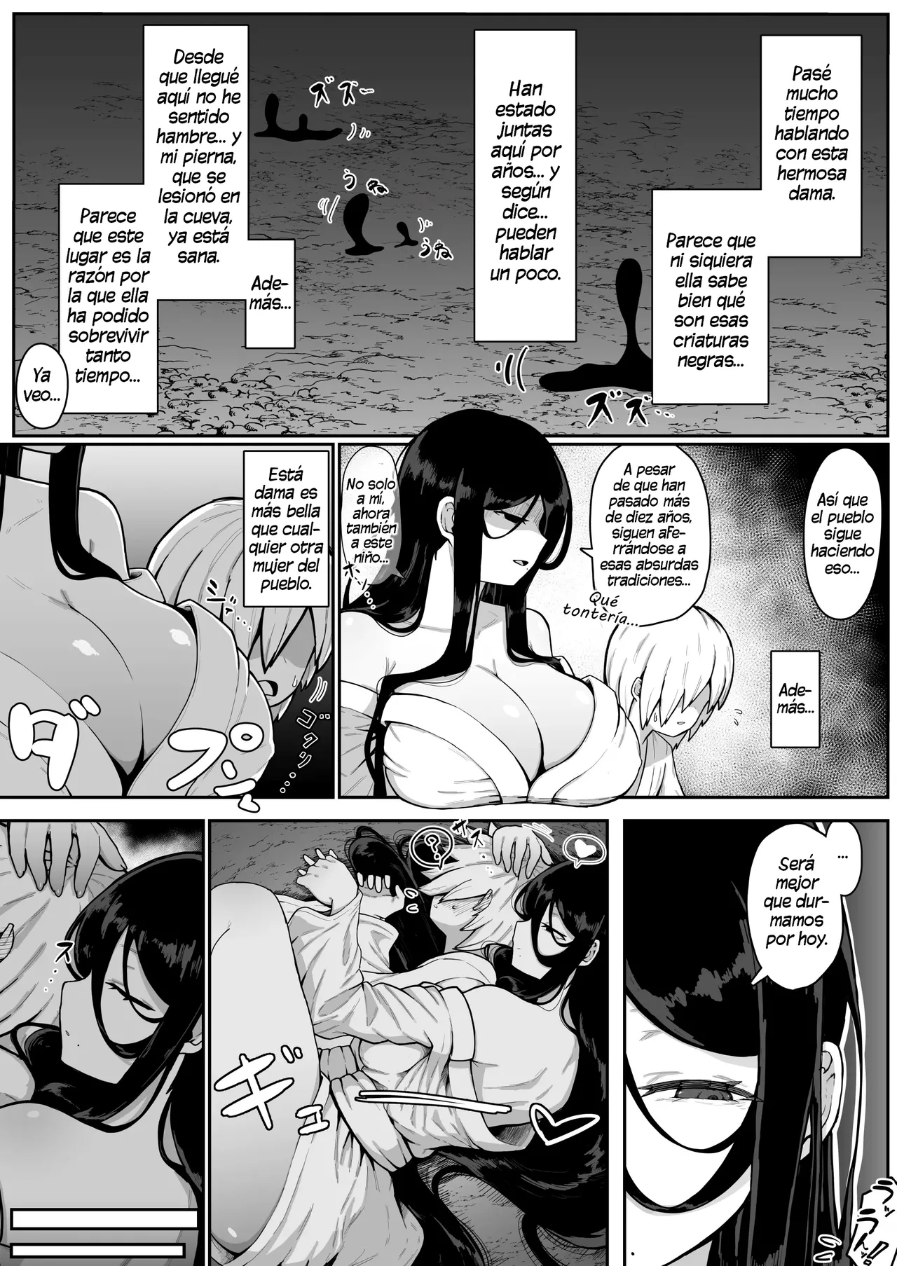 Ikenie Boshi Koubi -Mura no Ikenie to Natta Boshi wa Yami no Soko de Eikyuu ni Koubi Suru- ~Ryouhou no Baajon ~｜Sacrificio Incestuoso de Madre e Hijo -La Madre e Hijo Sacrificados por el Pueblo se Aparearán para Siempre en las Profundidades de la Oscuridad- ~Ambas Versiones ~ page 9 full