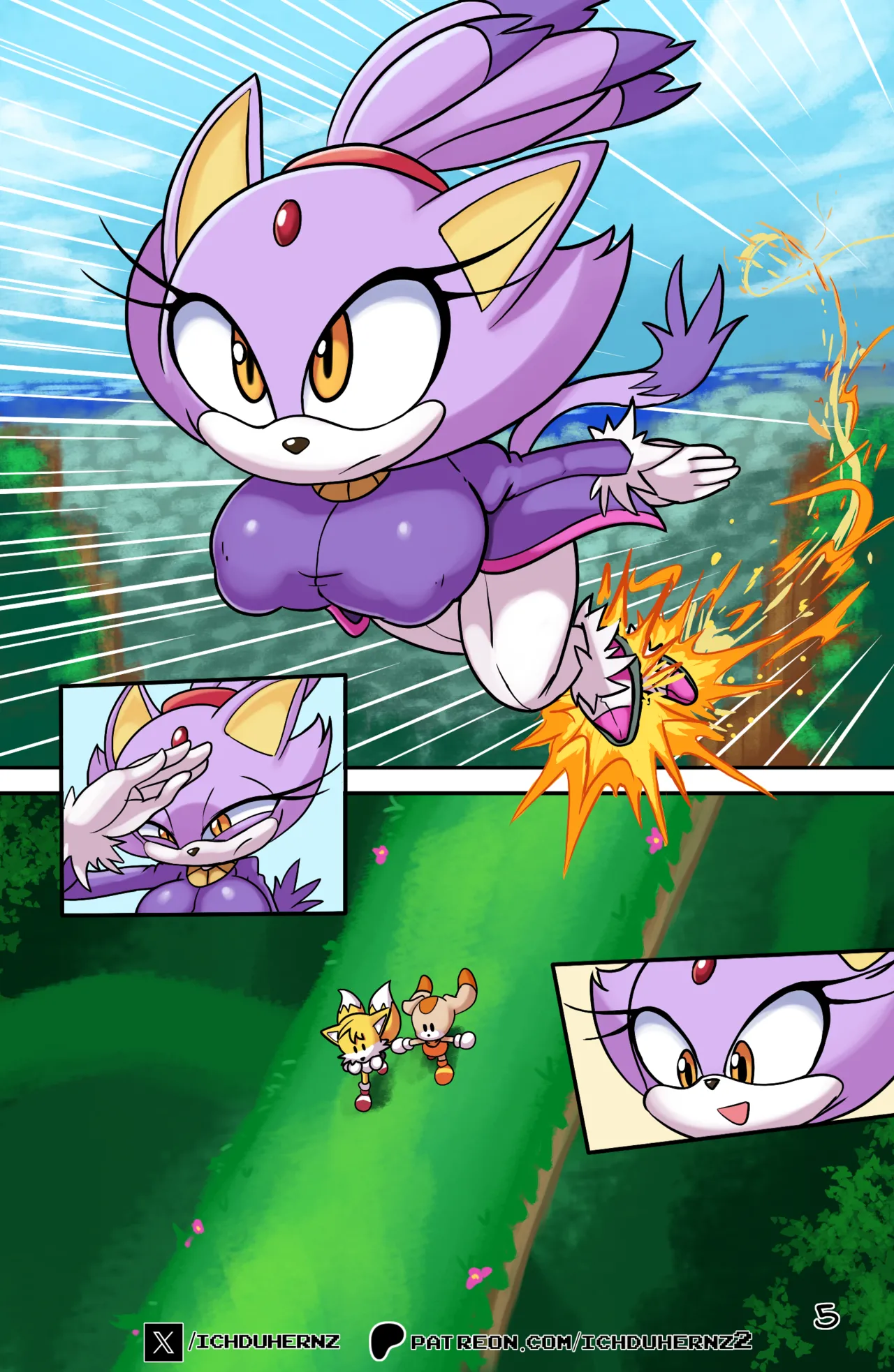 Tails Rush´d: Blazy Mix Act 1 and 2 page 8 full