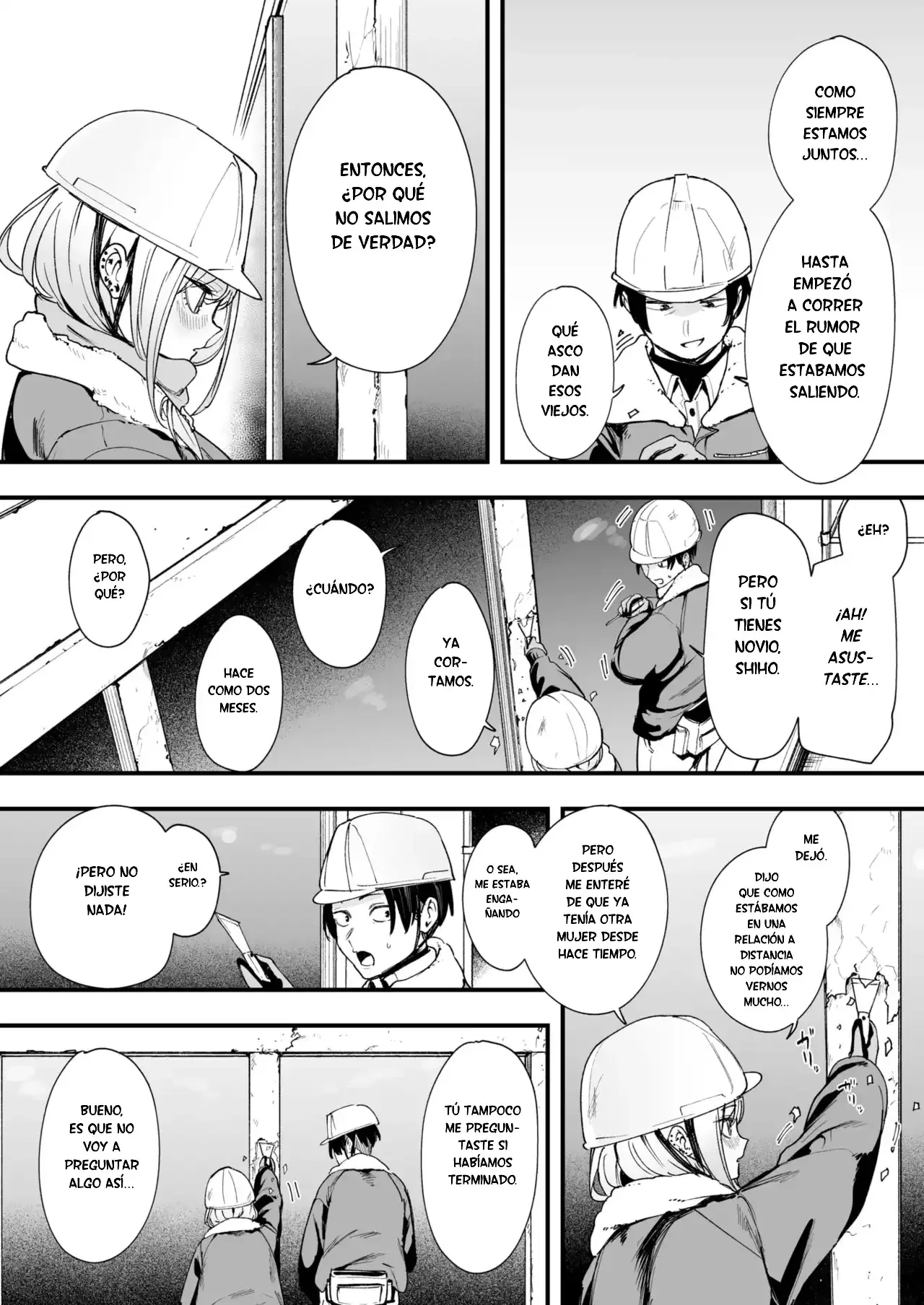 Fuyu to Genba to Sagyou Gal｜Invierno, La Obra y La Gal Obrera page 4 full