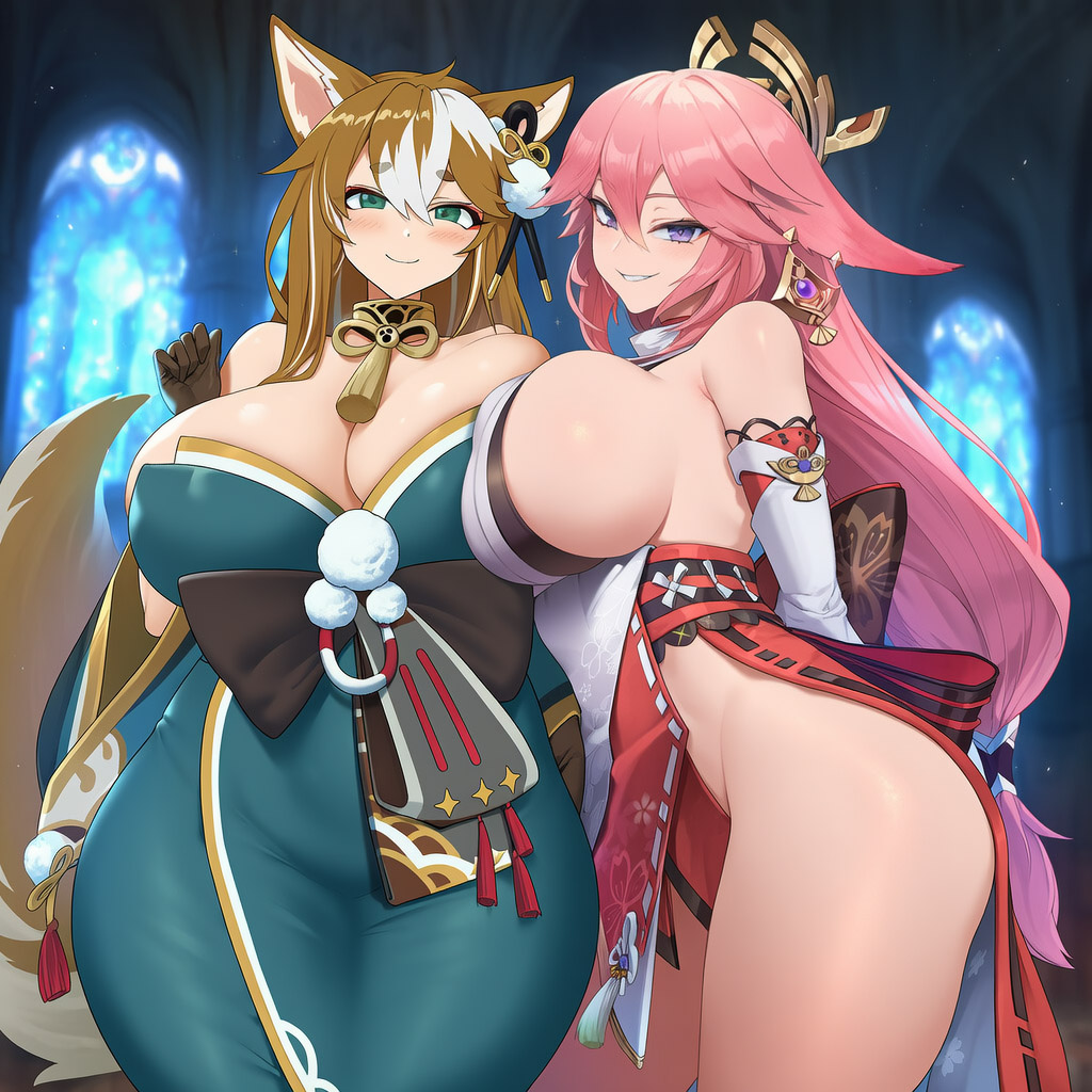 Futa Yae Miko x Hina vv55 page 2 full