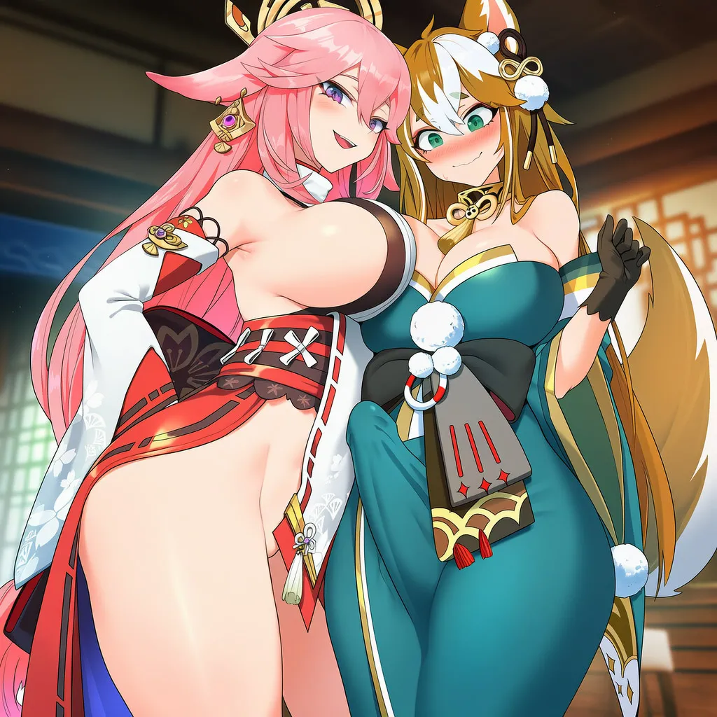 Futa Yae Miko x Hina vv55 page 9 full