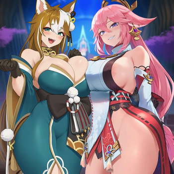Futa Yae Miko x Hina vv55 cover