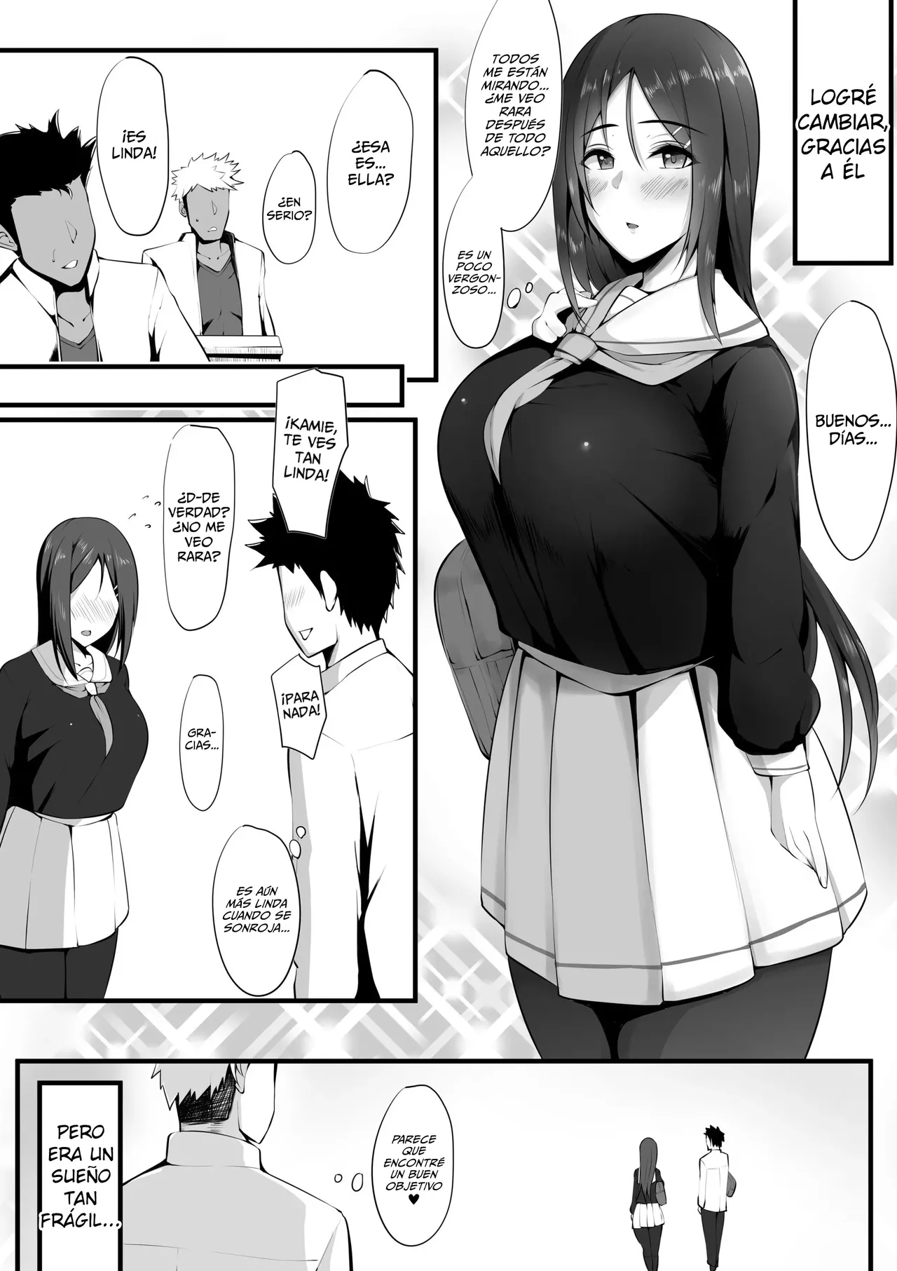 Megane no Oku no Kimi ~Kanotorare~｜La Chica Detras De Los Lentes ~Novia NTR~ page 4 full