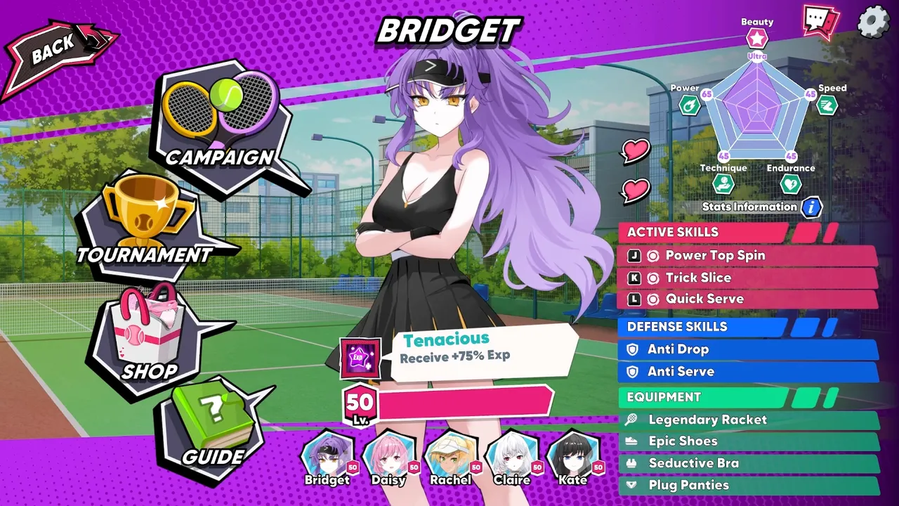 Academy Love Saga Tennis Angels EX page 5 full