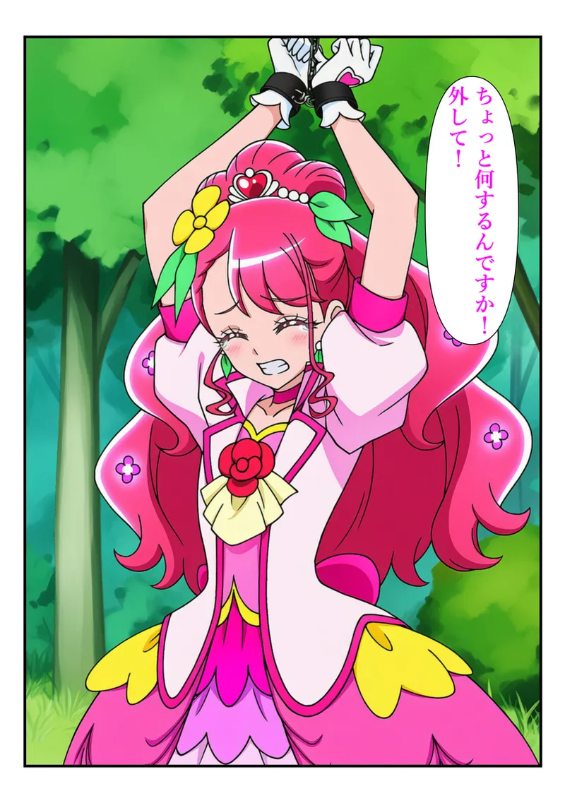 おじさんに拘束され胸を揉みしだかれるキュアグレース page 2 full