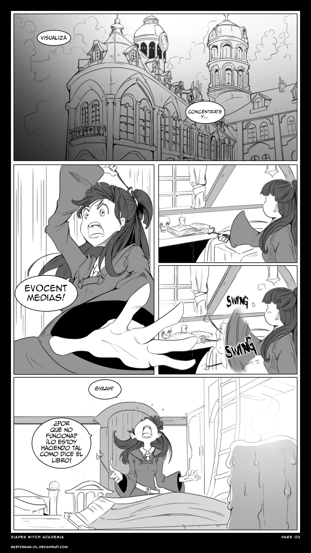 Artista - SketchMan-DL / Academia para brujas en pañales page 2 full