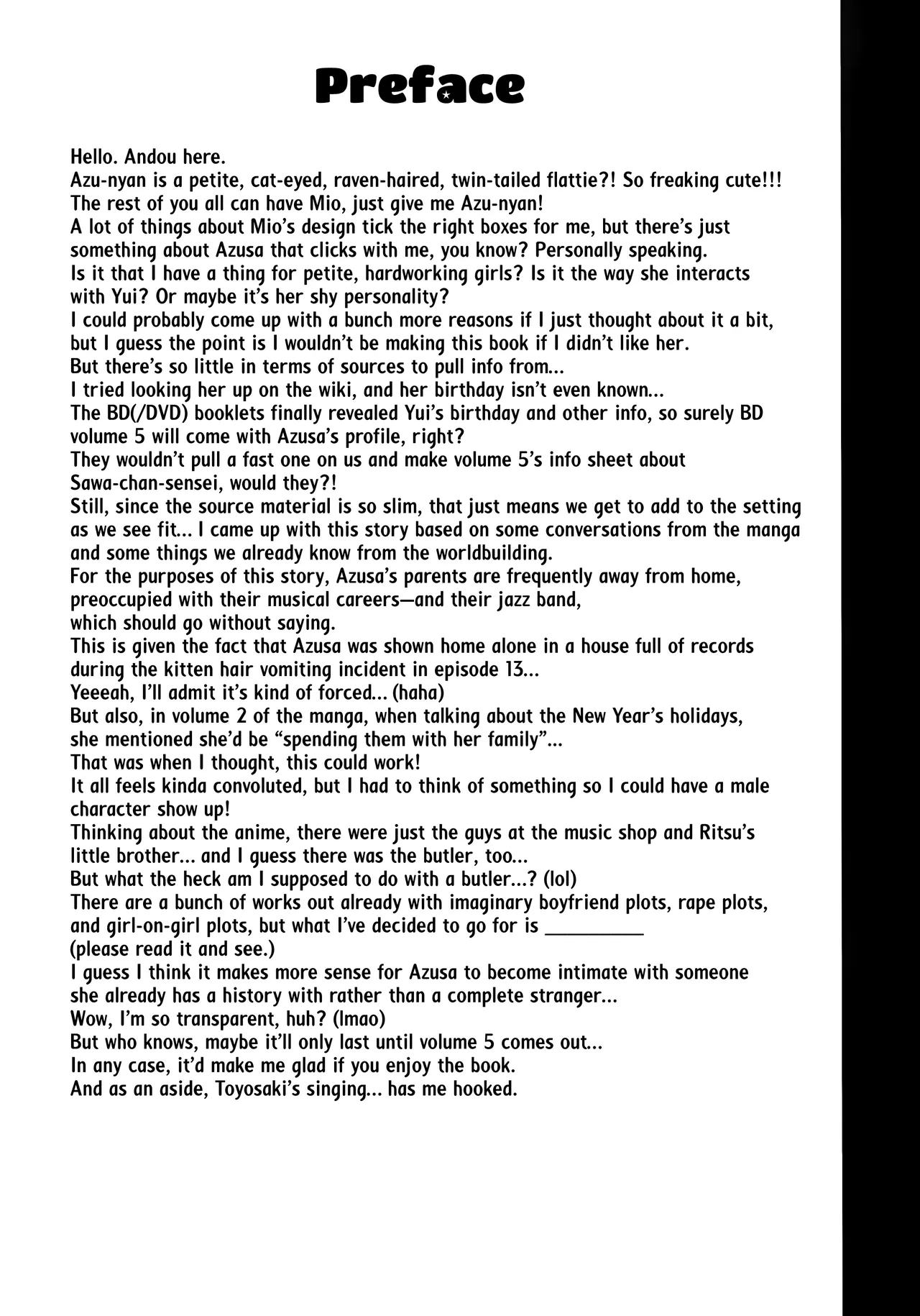 Neko Biyori -Nakano Azusa- ー Catty With a Chance of Love -Nakano Azusa- page 2 full