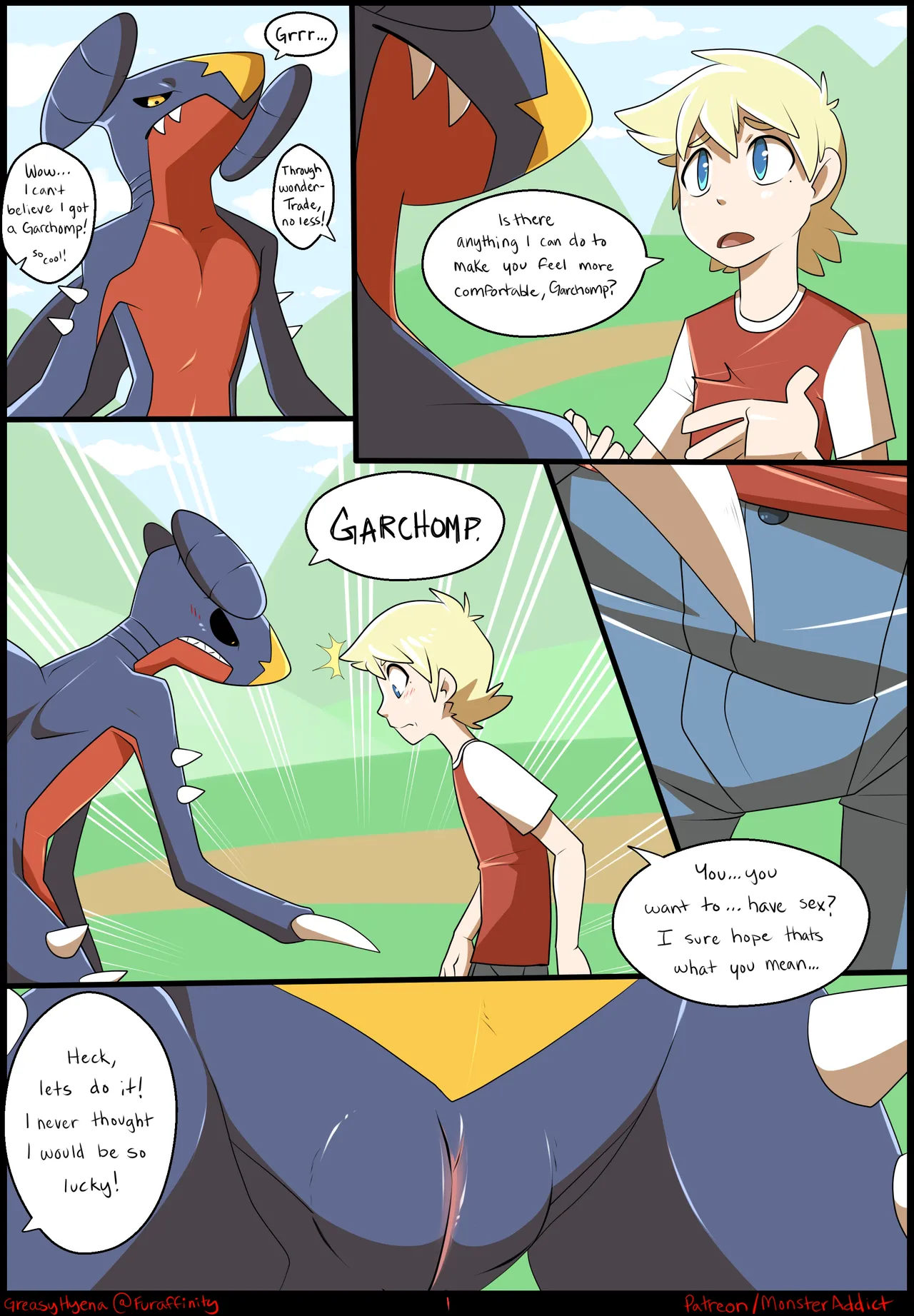 Garchomp Comic page 1 full