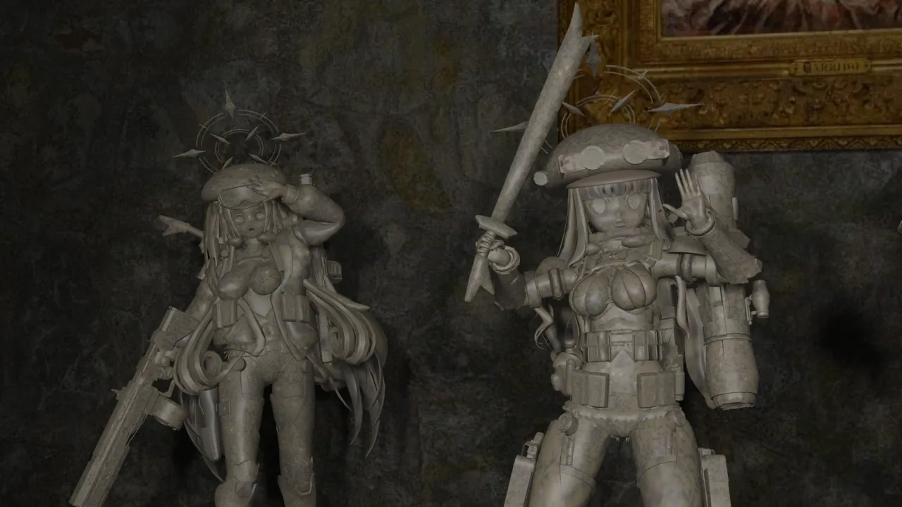 Four Girl Stone Statue page 2 full