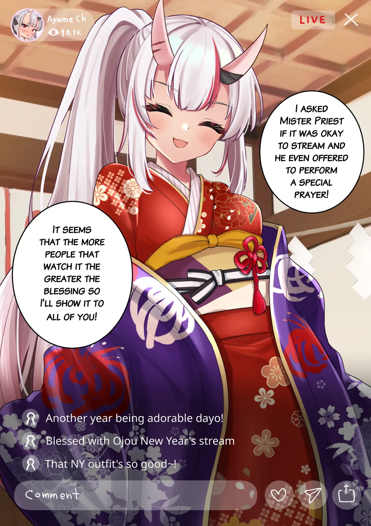 Ayame no Hatsumoude Haishin | Live streaming of Ayame's first visit to the shrine page 2 full