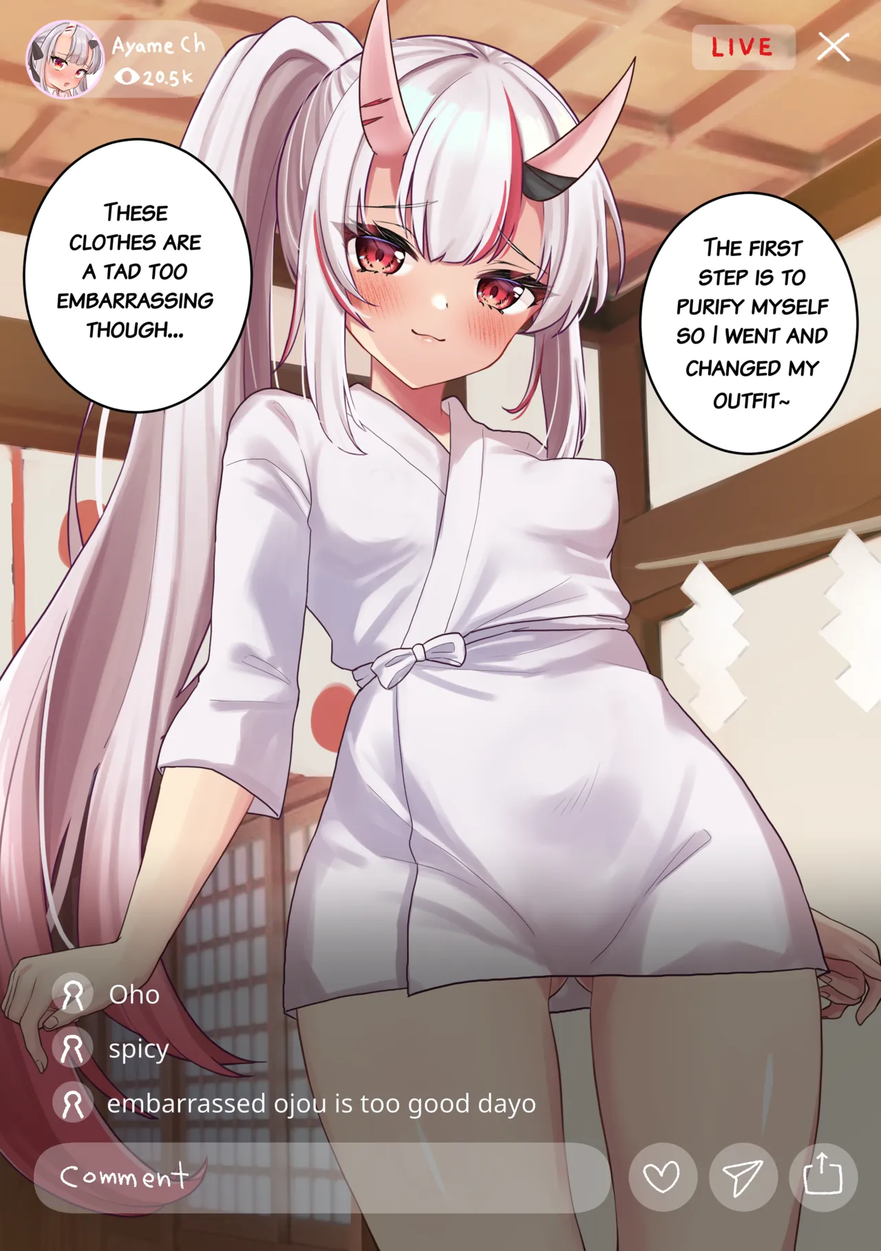 Ayame no Hatsumoude Haishin | Live streaming of Ayame's first visit to the shrine page 3 full