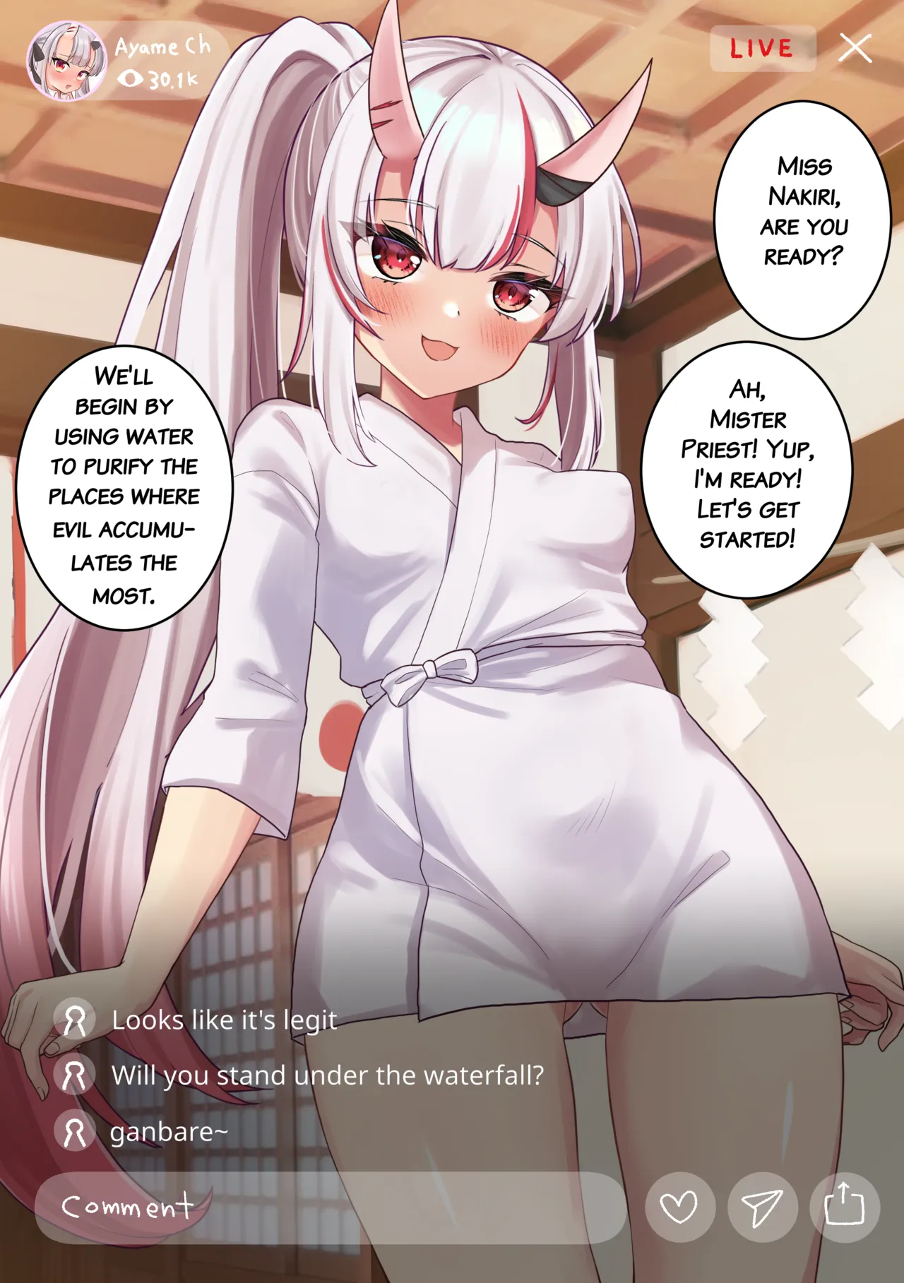Ayame no Hatsumoude Haishin | Live streaming of Ayame's first visit to the shrine page 4 full