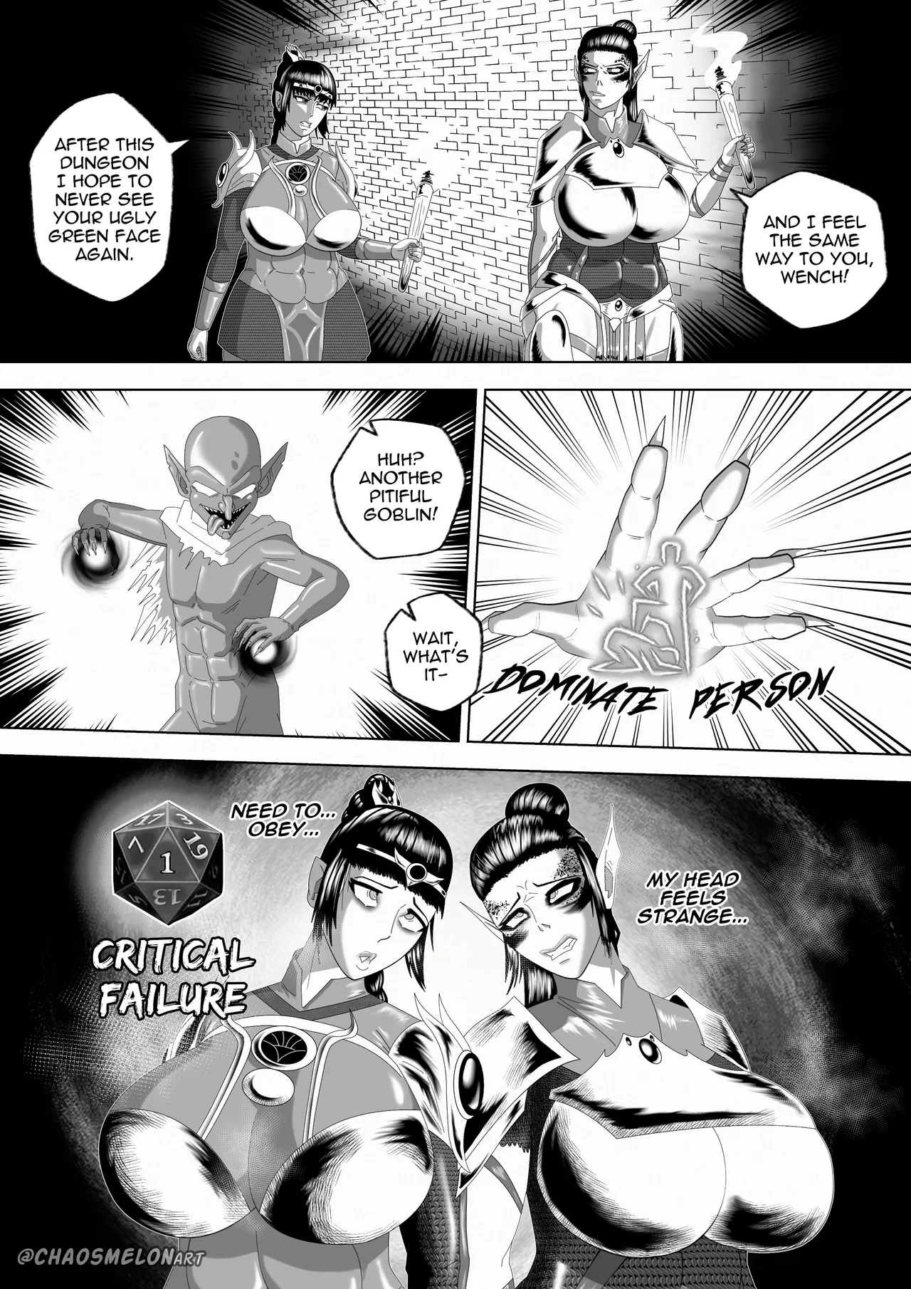 Shadowheart &amp; Lae'zel: Critical Failure page 1 full