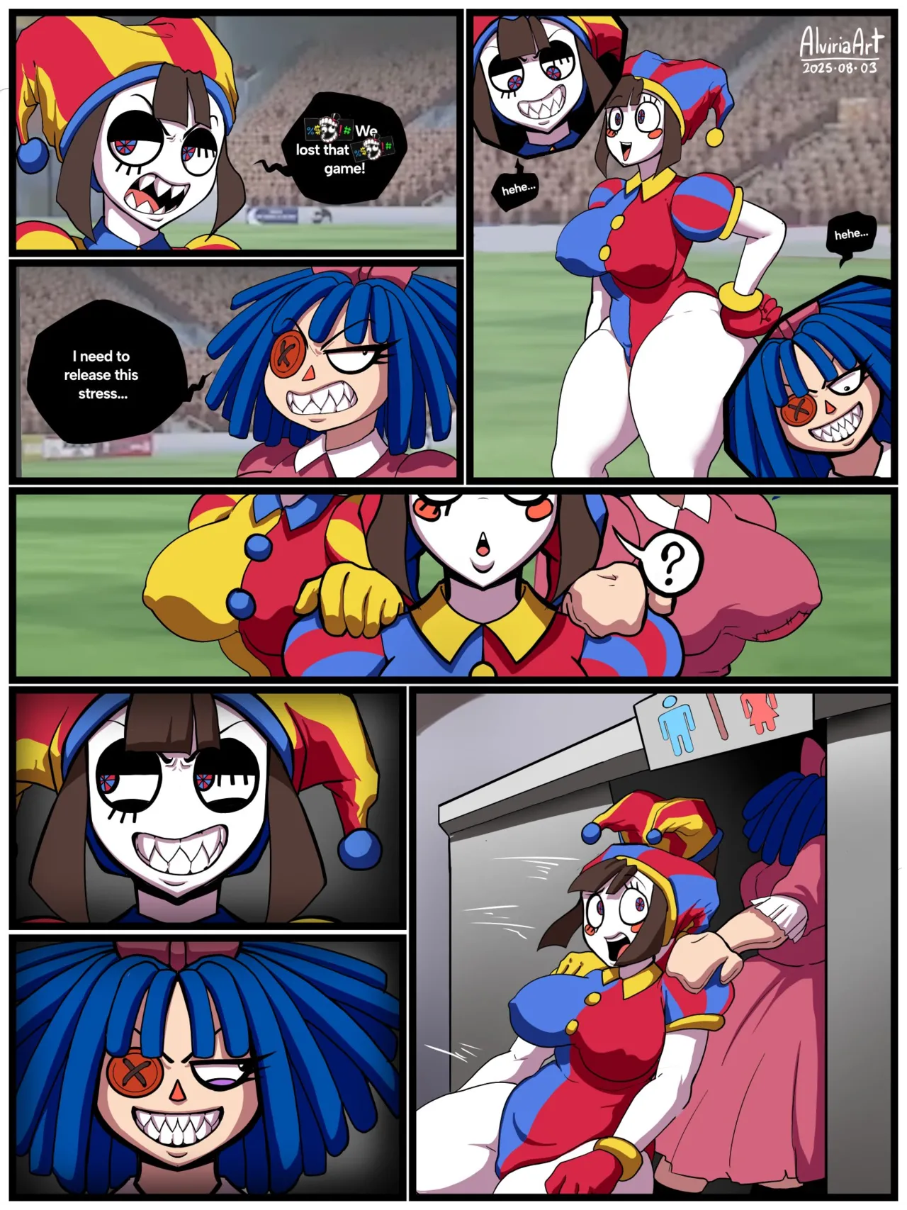 Evil Pomni x Pomni x Evil Ragatha page 1 full