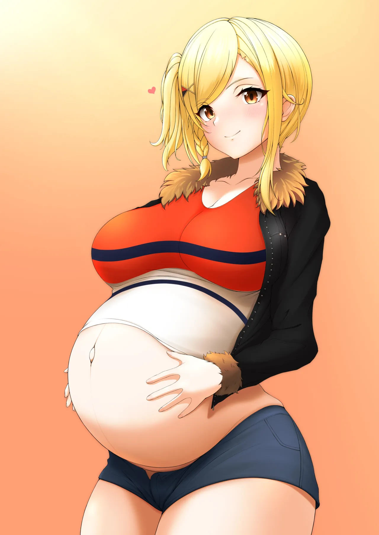 ボテ腹限界スクール水着☀ | ボテ腹な宮下愛ちゃん page 6 full