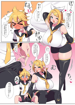 Rin and Len play around with their avatar settings to create a pseudo-oneshota