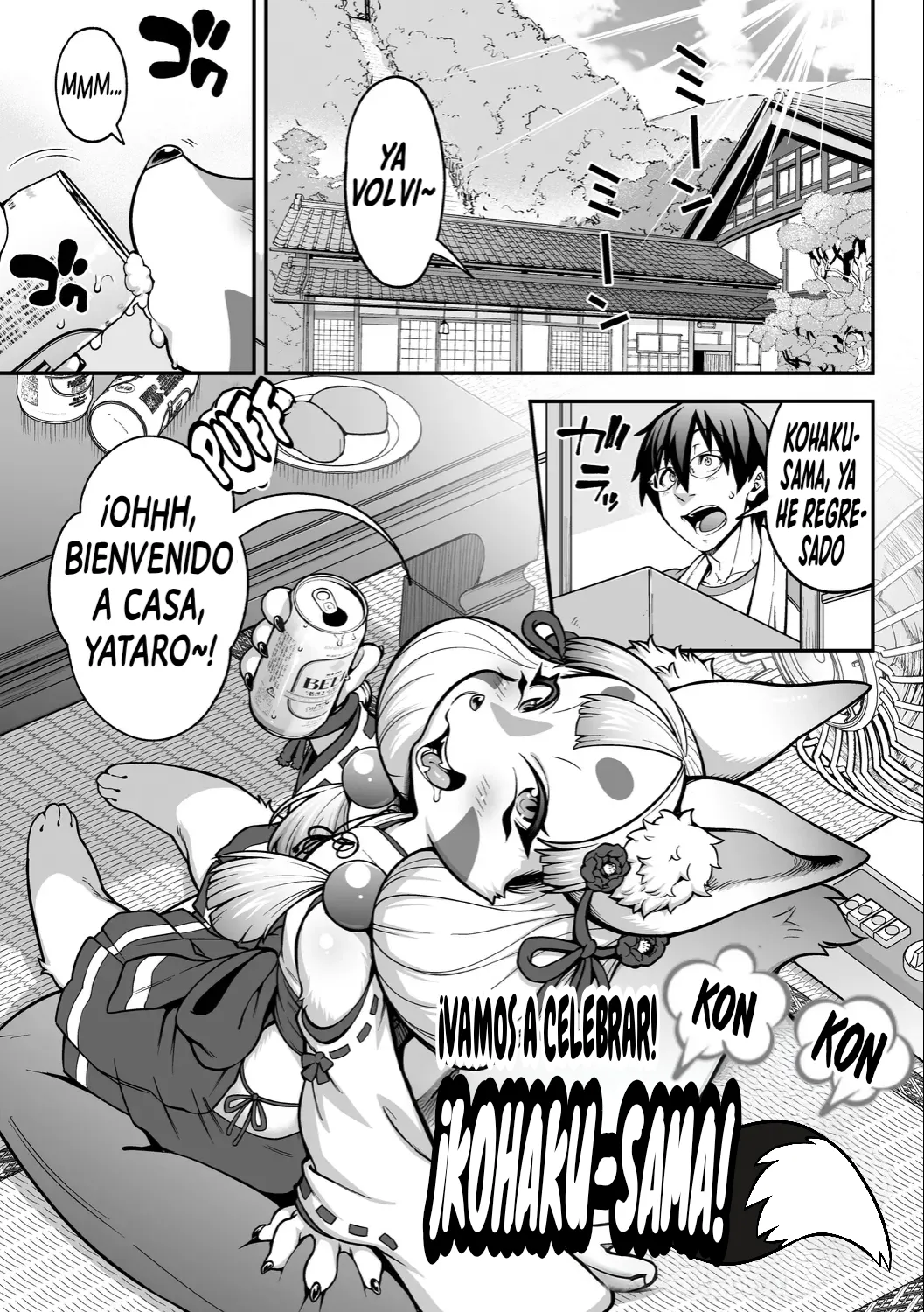 Omatsure to Yomeire!! Konkon Kohaku-sama｜¡Kon Kon! ¡La Diosa Zorro Kohaku-Sama! ~¡¡Vamos a Celebrar y Vamos a Casarnos, Kohaku-sama!!~ page 2 full