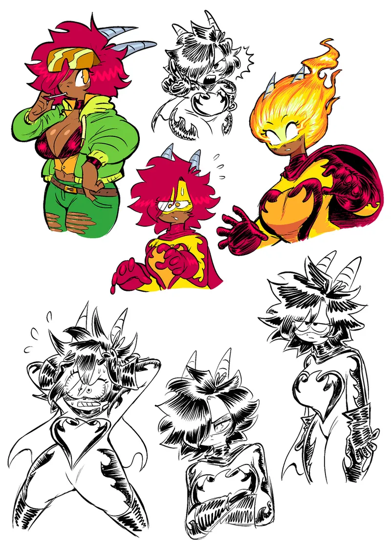 Theguywhodrawsalot characters page 6 full