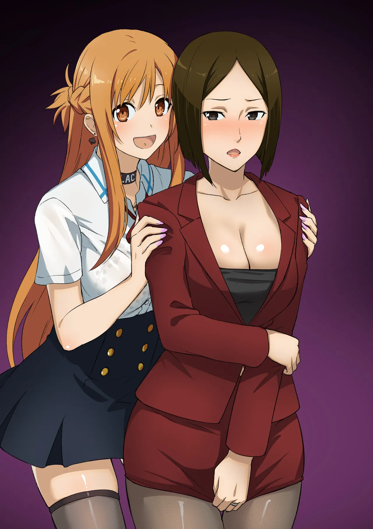 Asuna &amp; Kyouko | Mother and Daughter Blacked Collection page 7 full