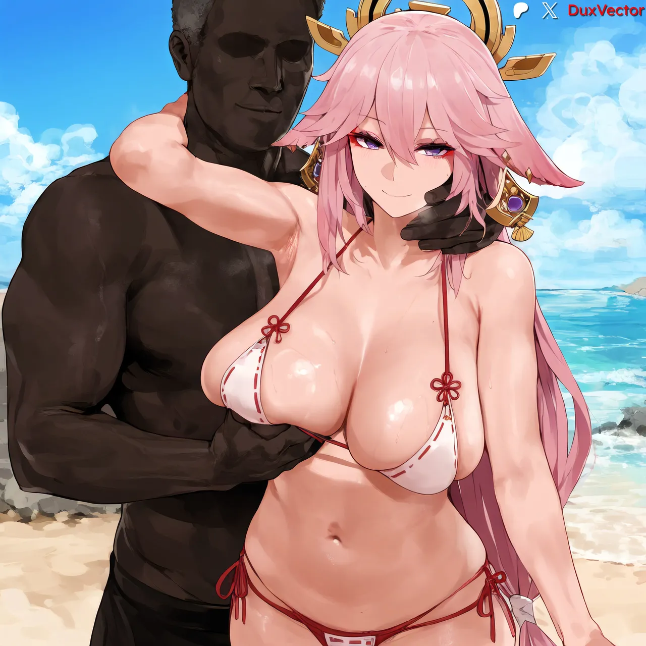 Yae Miko x BBC swimsuit set page 3 full