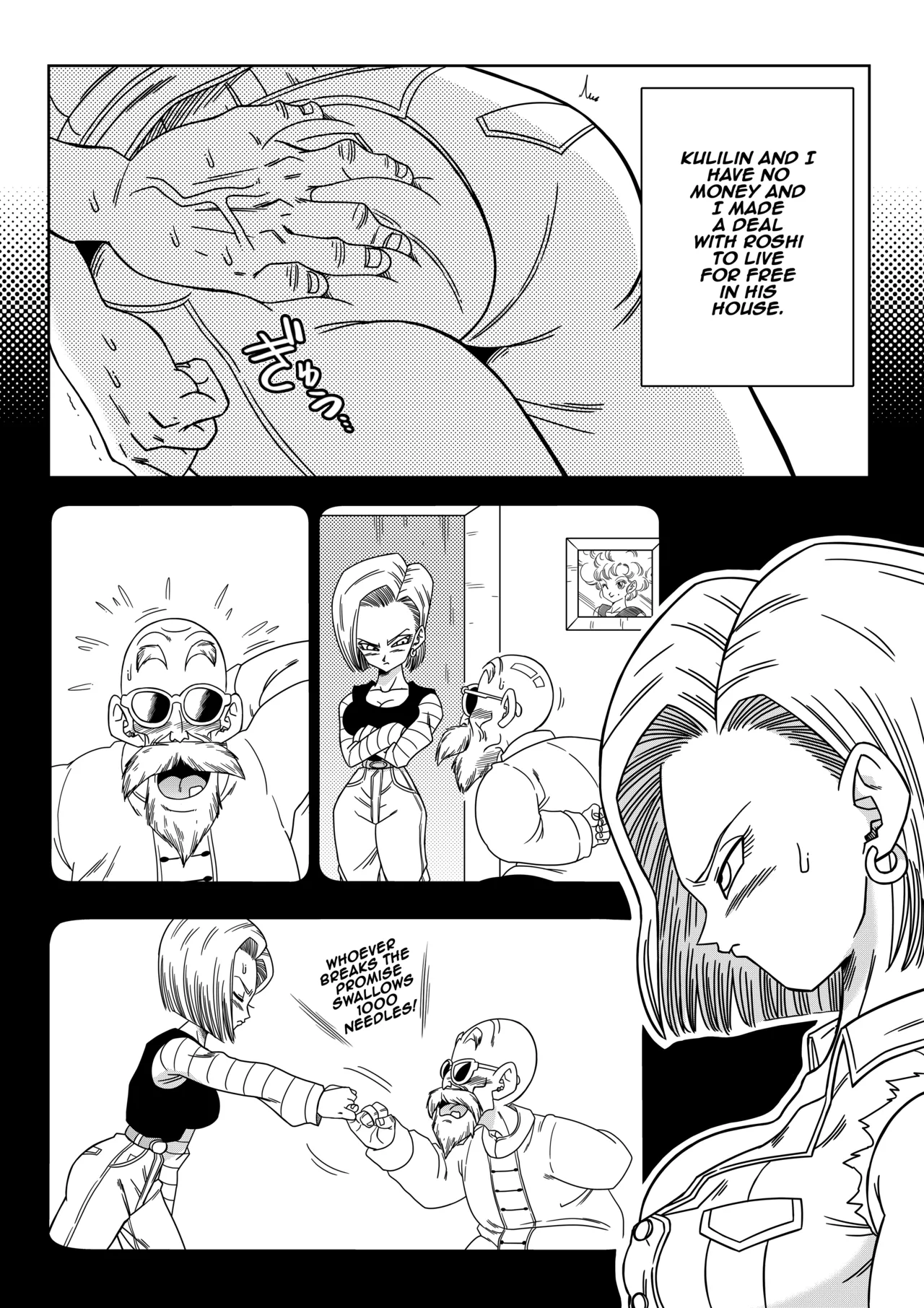 Android 18 vs. Master Roshi page 3 full