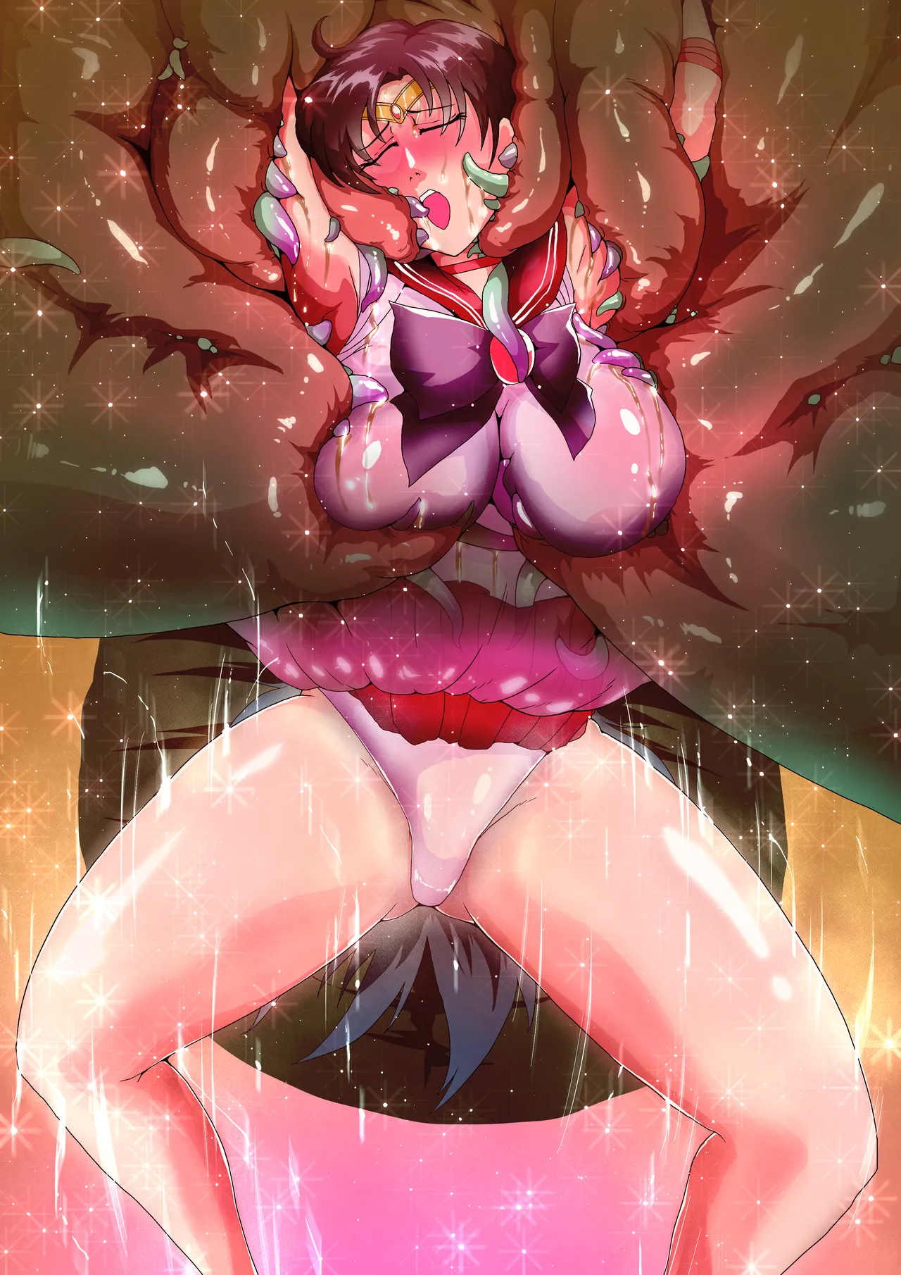 セーラー戦士の最高に恥ずかしい丸呑み地獄 page 8 full